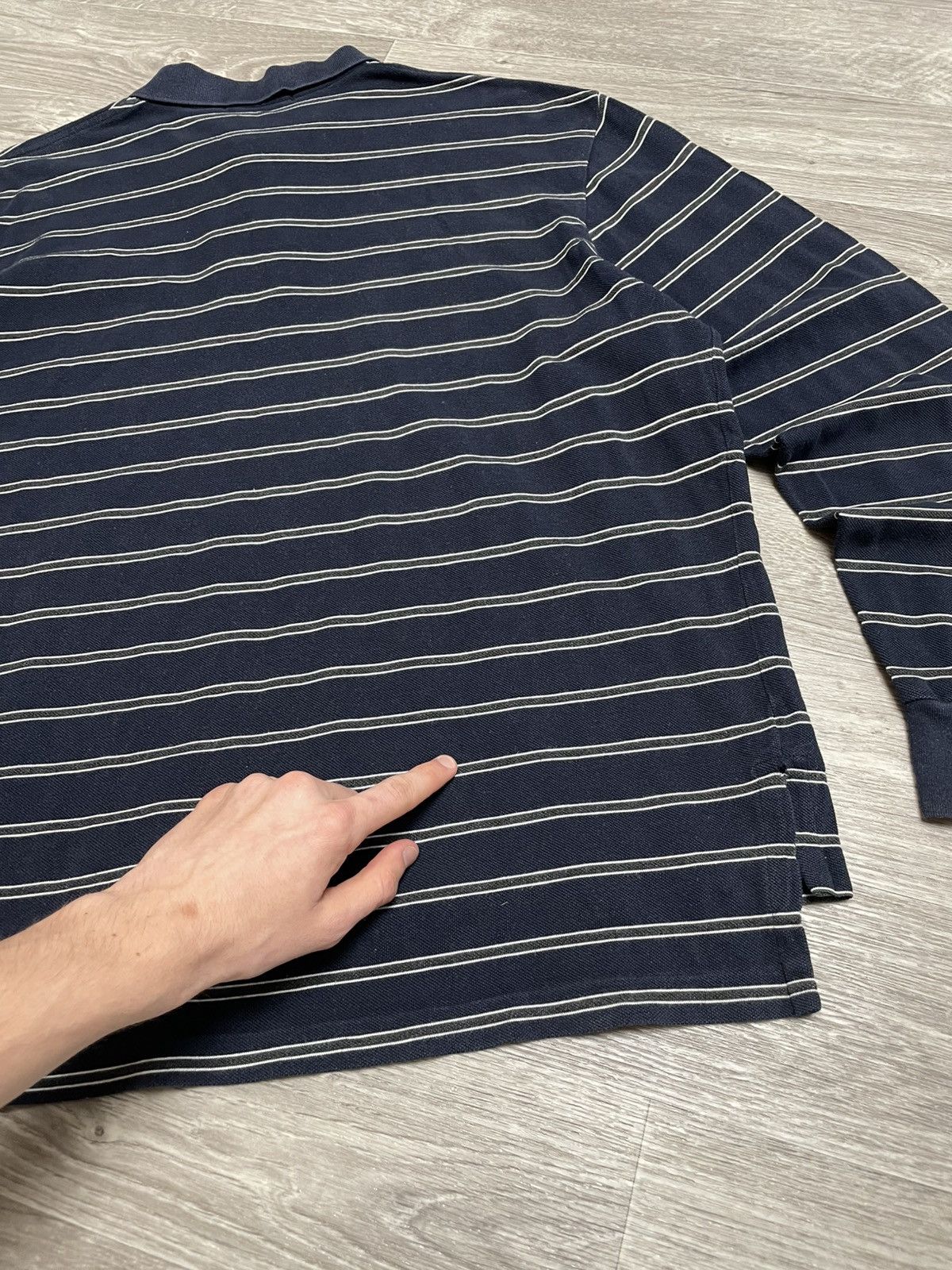 Polo Ralph Lauren Vintage Polo Ralph Lauren Striped Polo Long Sleeve Shirt Y2K Size US XL / EU 56 / 4 - 18 Thumbnail