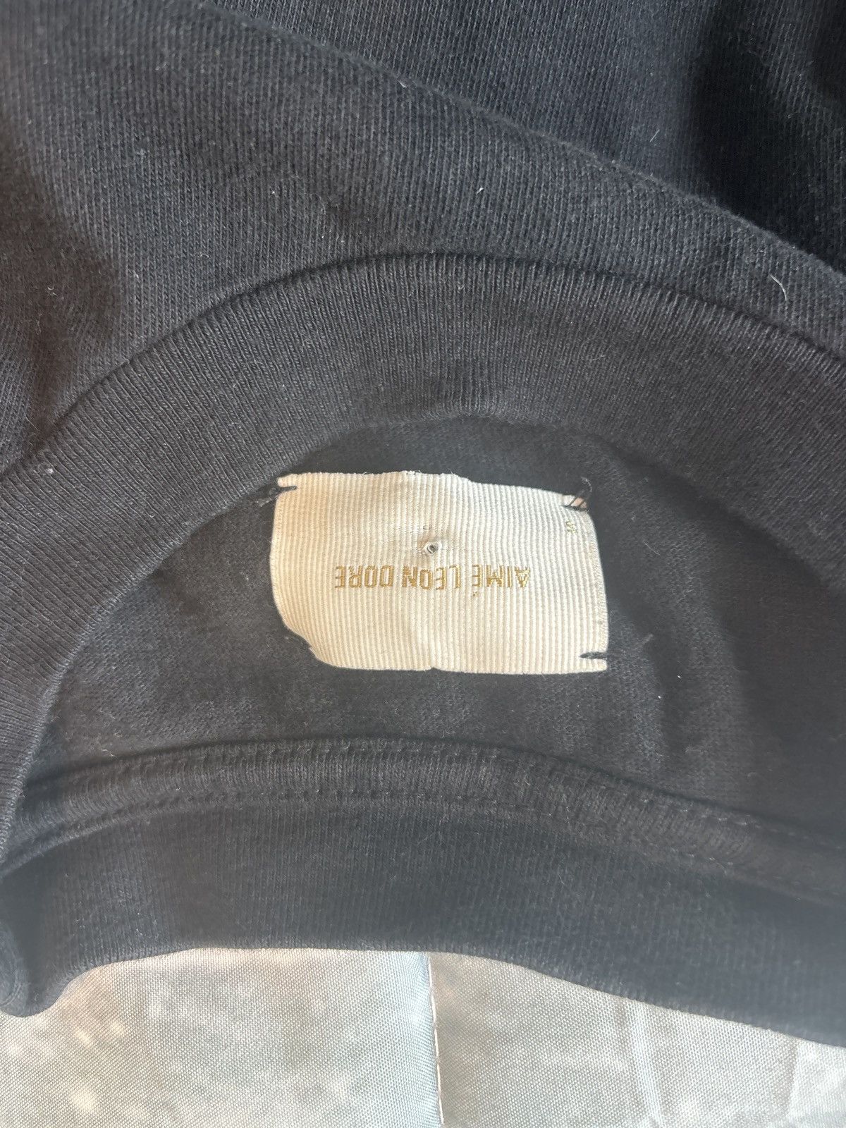 Aime Leon Dore Black Aime Leon Dior tonal logo tee Size US S / EU 44-46 / 1 - 3 Thumbnail