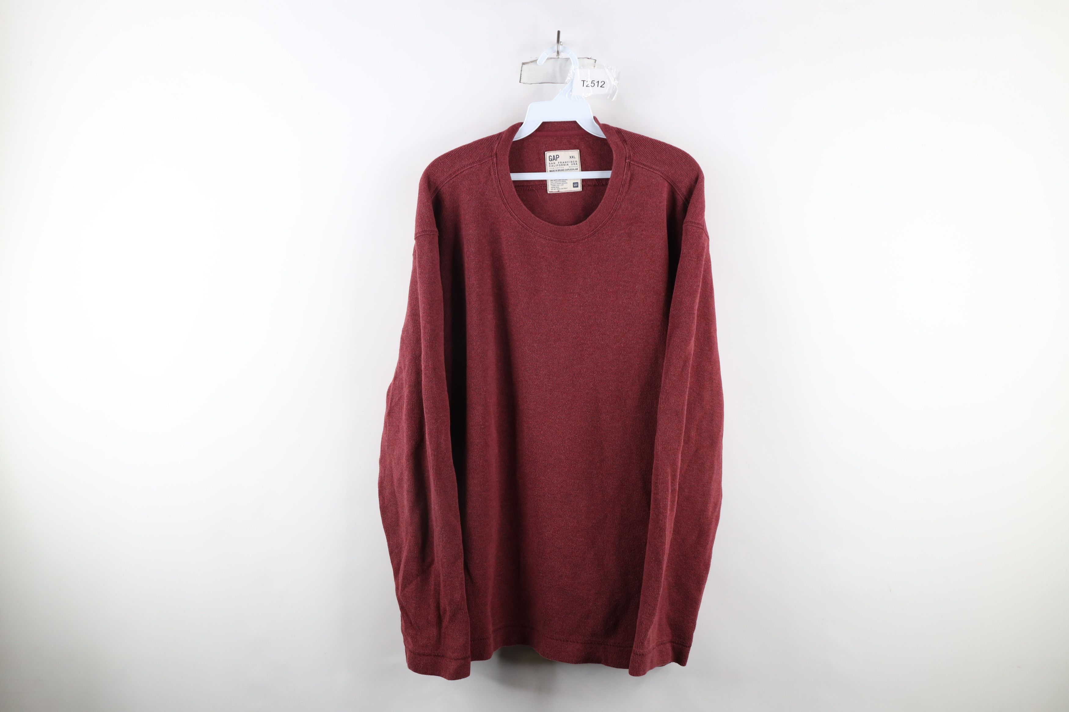 トップス 90s OLD GAP Long T-shirt Vintage 90s GAP Longsleeve Shirt Blank Faded Single Stitch