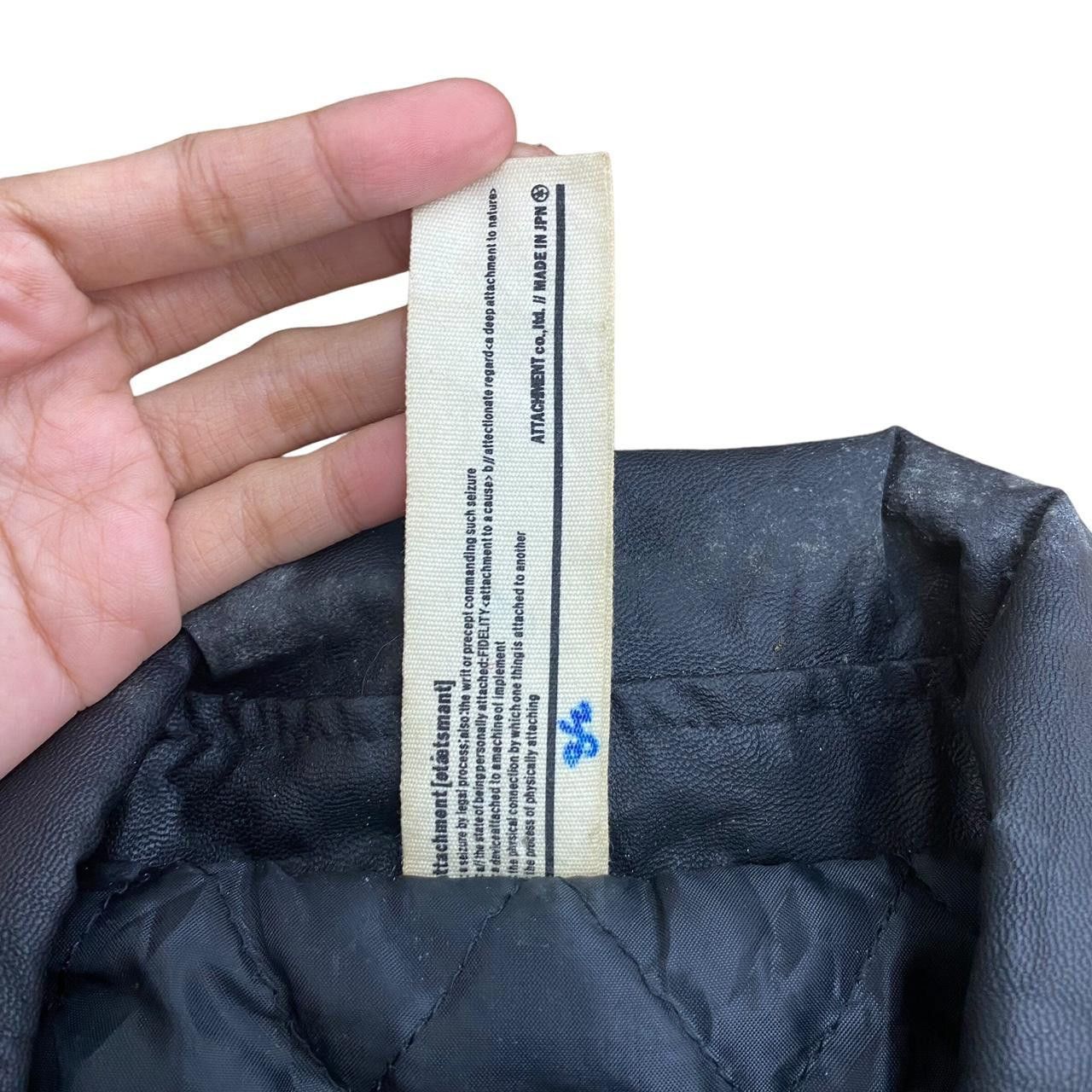 Kazuyuki Kumagai Attachment ATTACHMENT KAZUYUKI KUMAGAI Double Collar Leather Jacket Size M / US 6-8 / IT 42-44 - 6 Thumbnail