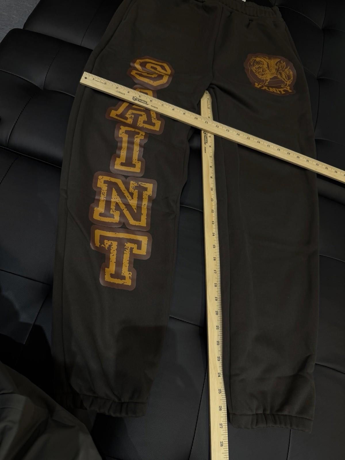 Saint Vanity Size Large - Saint Vanity Varsity Sweatpants Grey NEW Size US 34 / EU 50 - 10 Thumbnail