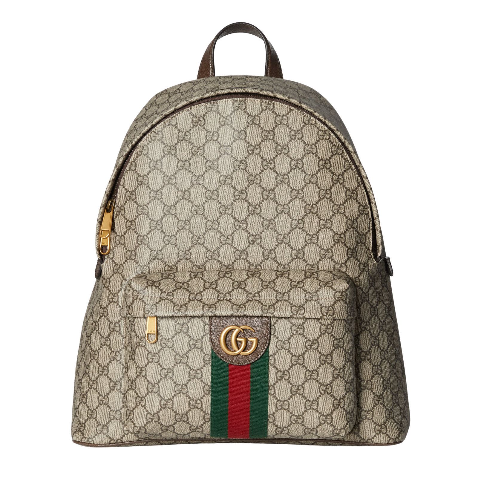 Gucci GUCCI Ophidia Medium $2550 Beige/Dark Brown Backpack New & A Size ONE SIZE - 1 Thumbnail