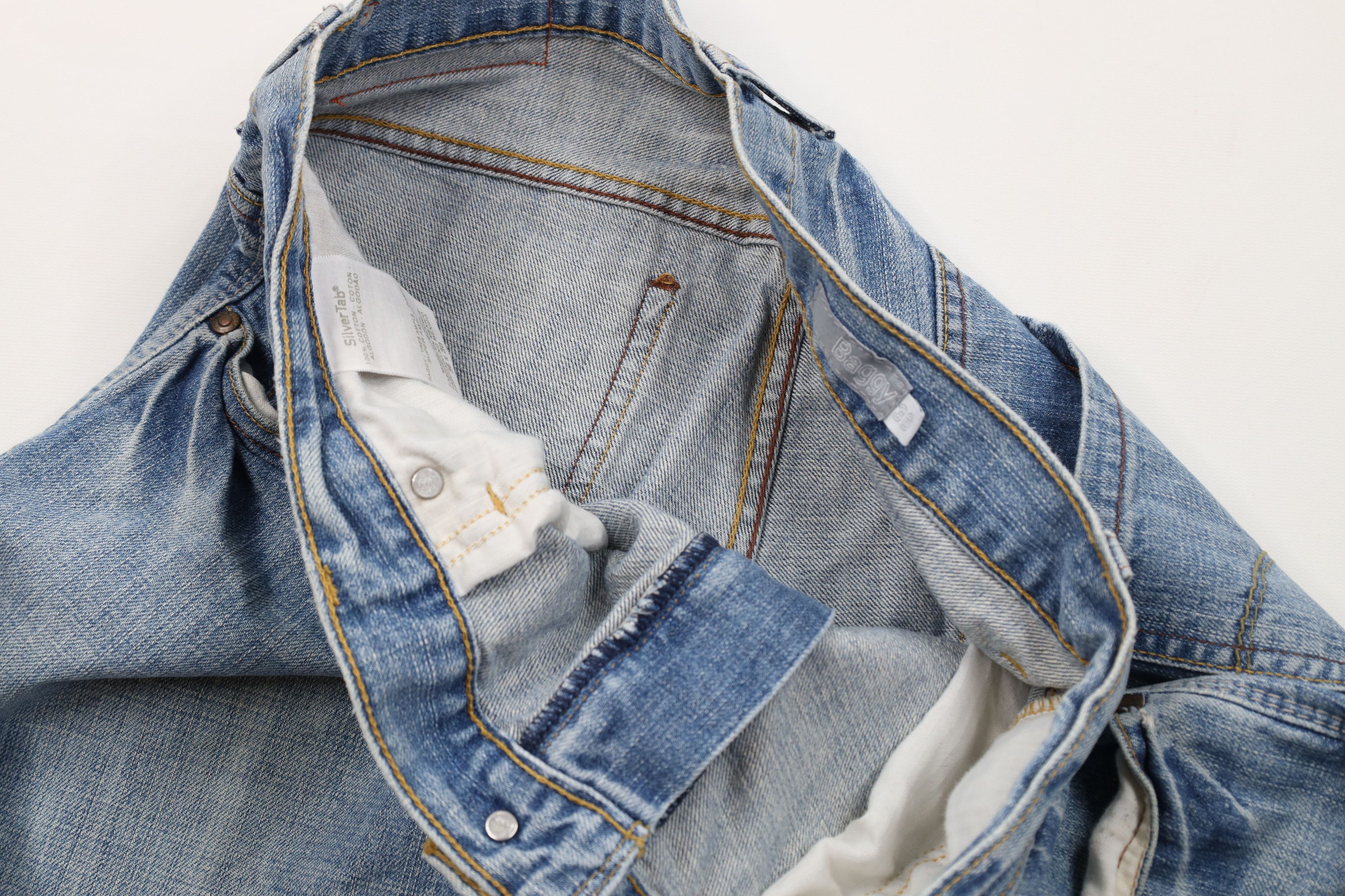 Levi's Vintage Y2K Levis Silvertab Baggy Loose Wide Leg Denim Jeans Size US 38 / EU 54 - 8 Thumbnail