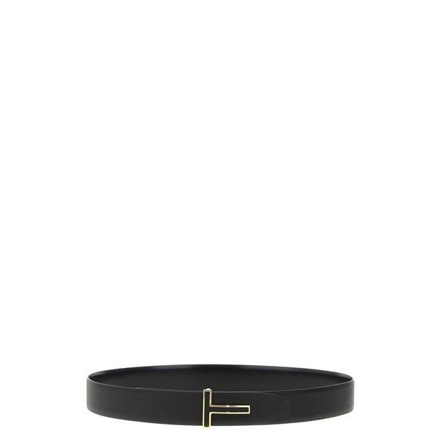 TOM FORD Black Leather Reversible Belt New (Men's size:95;)