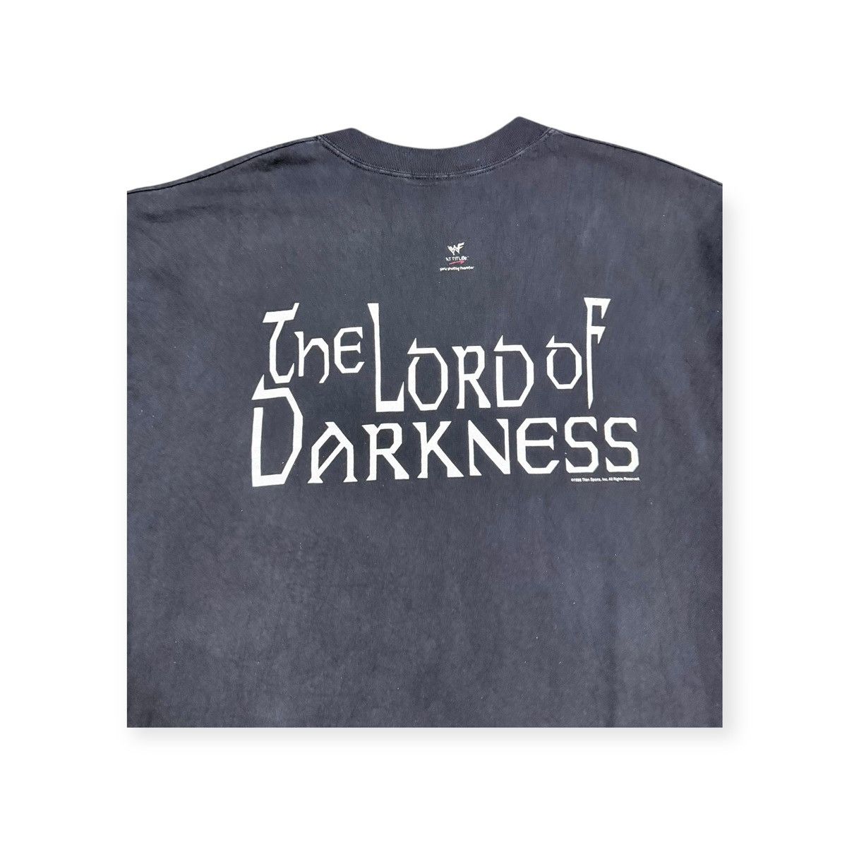 WWF Vtg🔥1998 UnderTaker Wwf The Lord Of Darkness Promo Tee Size US L / EU 52-54 / 3 - 7 Thumbnail