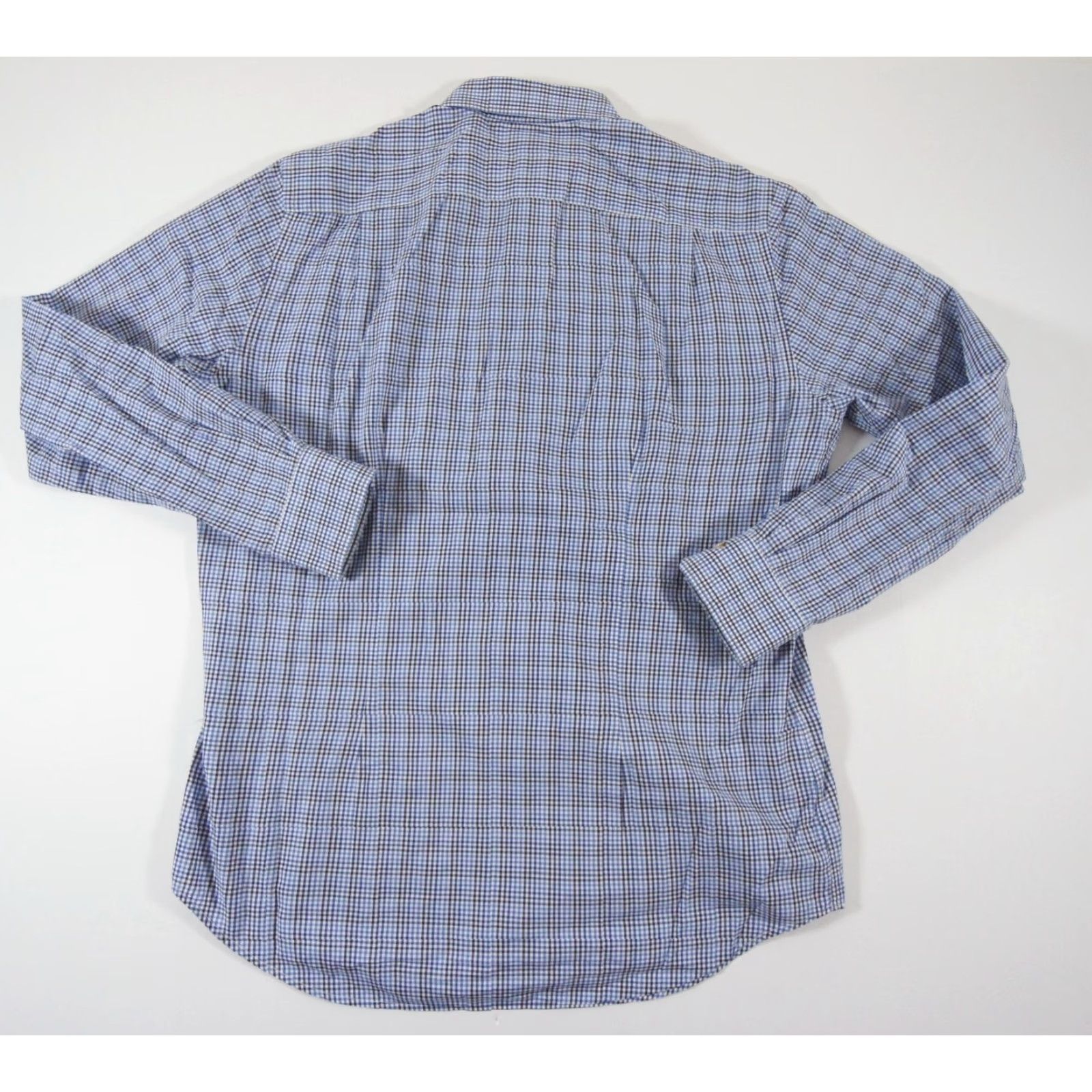 Paul Smith VINTAGE Paul Smith Shirt Mens 16" Blue Button Up Long Sleeve Gingham Check Business Work Size US L / EU 52-54 / 3 - 4 Thumbnail