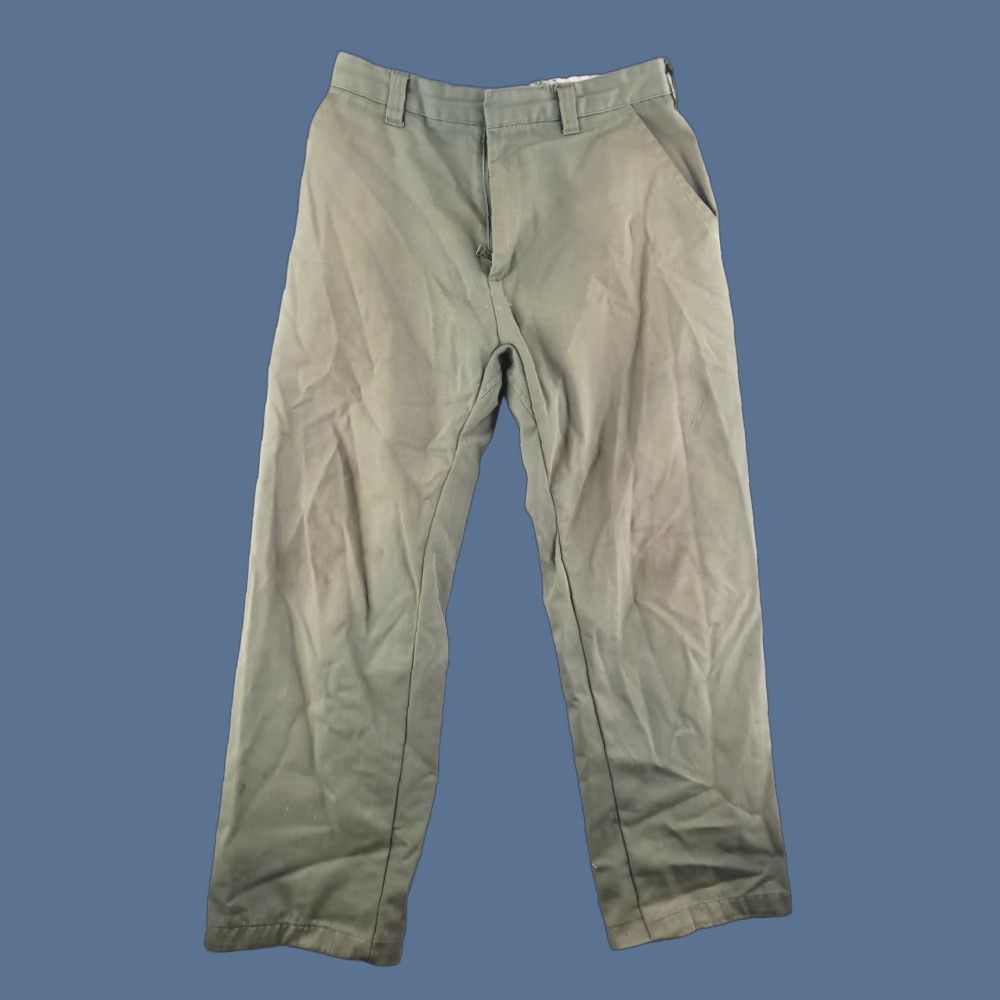 Vintage Jesse James Pants Mens 32x27 Green Workwear Distressed Chino Adult Regular Waist 32 Inseam 27 Mens Size US 32 / EU 48 - 1 Thumbnail