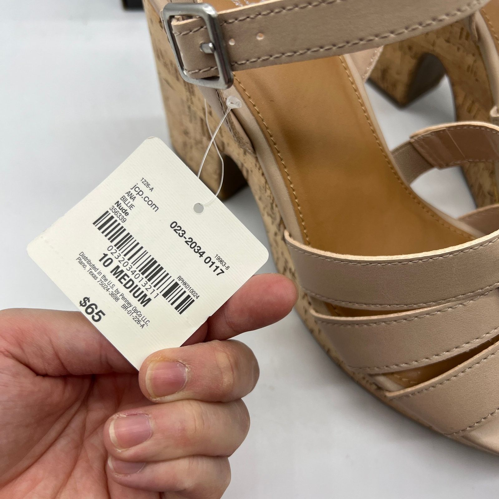 Other a.n.a Womens Billie Heeled Sandals Nude Color Size 10M Size US 10 / IT 40 - 5 Thumbnail