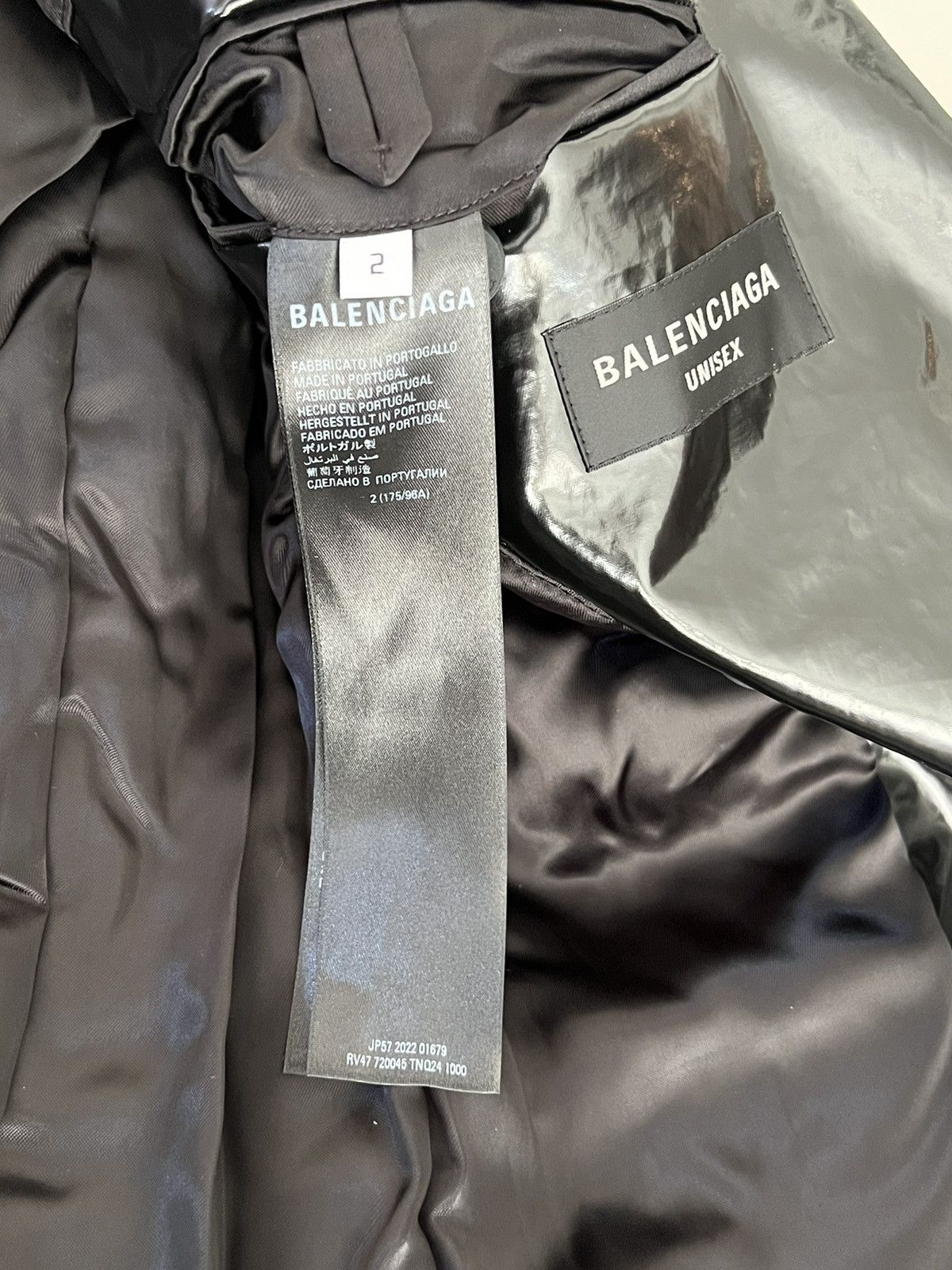 Balenciaga Balenciaga Crinkled coated-cotton jacket Size US M / EU 48-50 / 2 - 13 Thumbnail