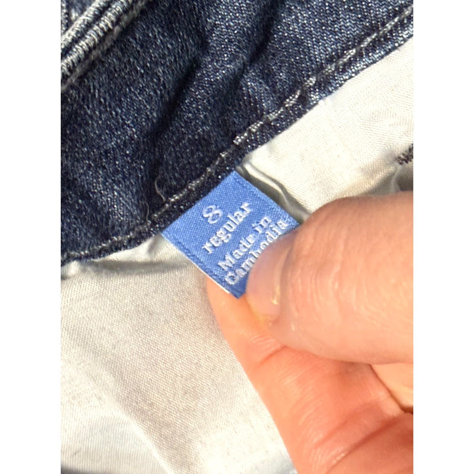 Vintage Simply Vera Vera Wang Jeans Women Size 8 Blue Denim Straight Leg Mid Rise 5-Pocket Design Stretch Size 30" / US 8 / IT 44 - 5 Thumbnail