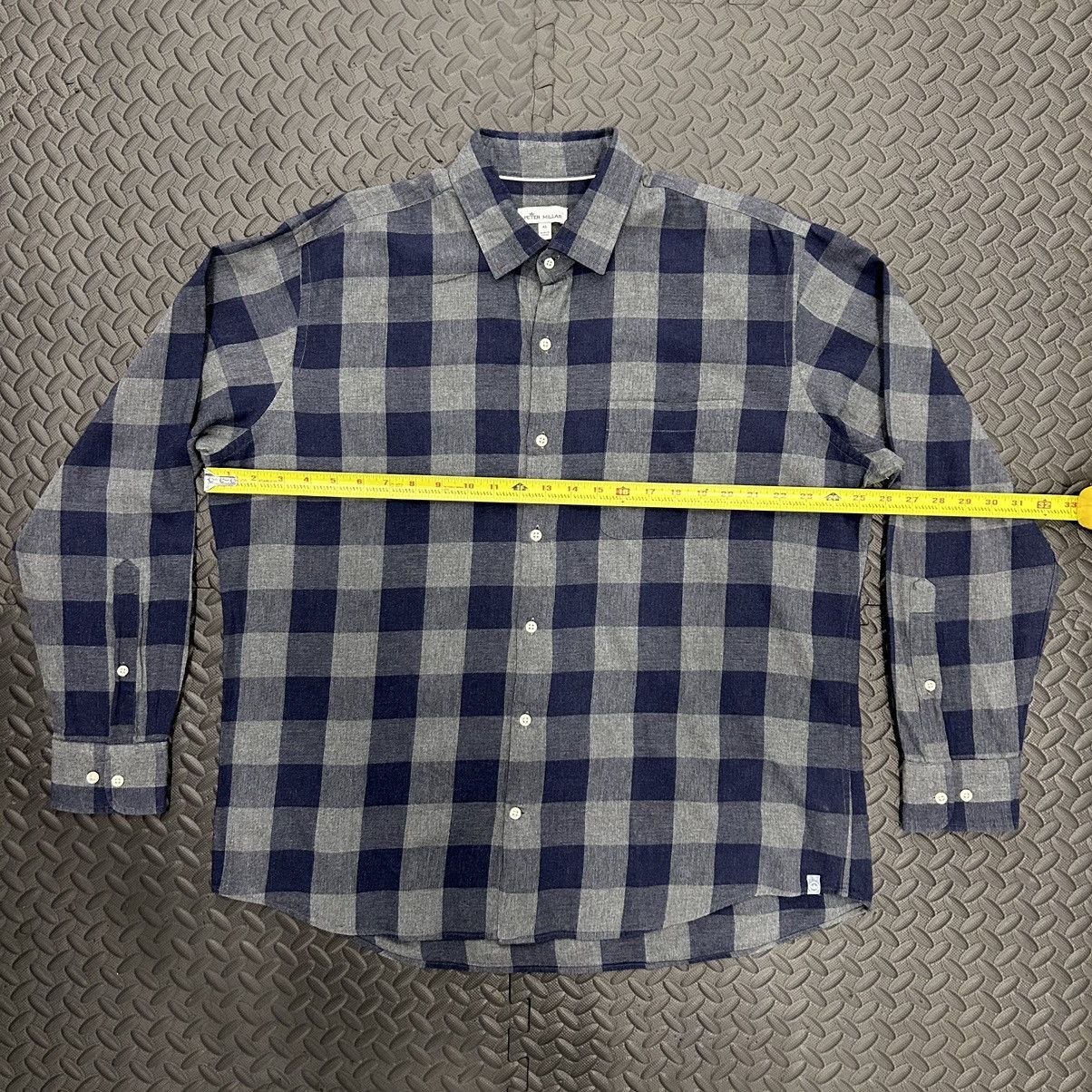 Designer × Peter Millar Peter Millar Shirt Mens Size XL Button Up Plaid Blue L/S Size US XL / EU 56 / 4 - 4 Thumbnail