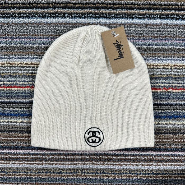 Stussy STUSSY SMALL SS LINK SKULLCAP BONE - OS | Grailed