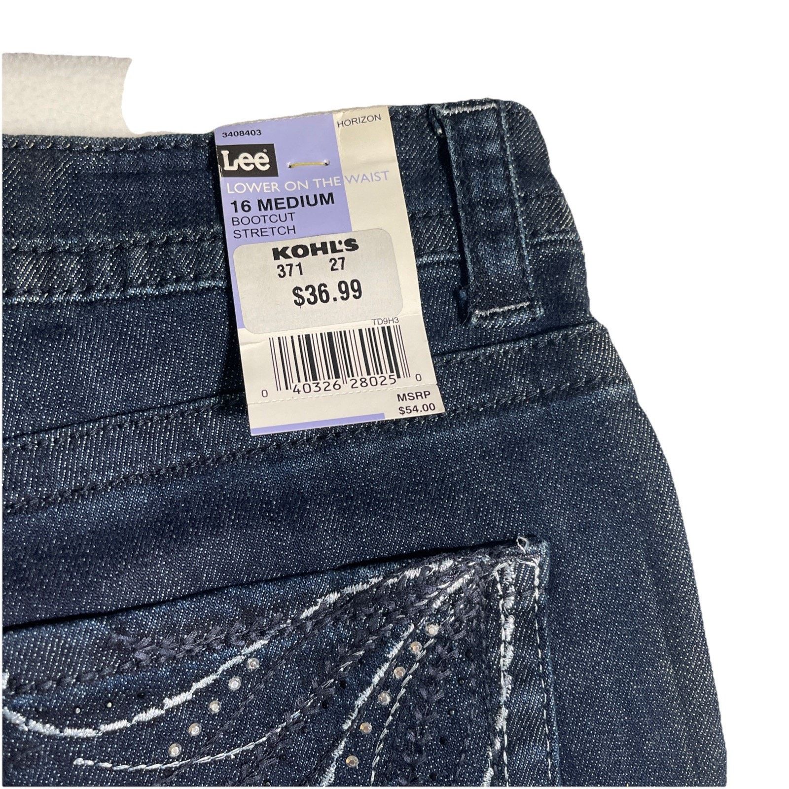 Lee Lee Horizon Women’s Slender Secret Denim Jeans 16M NWT Size 38" / US 16 / IT 52 - 7 Thumbnail