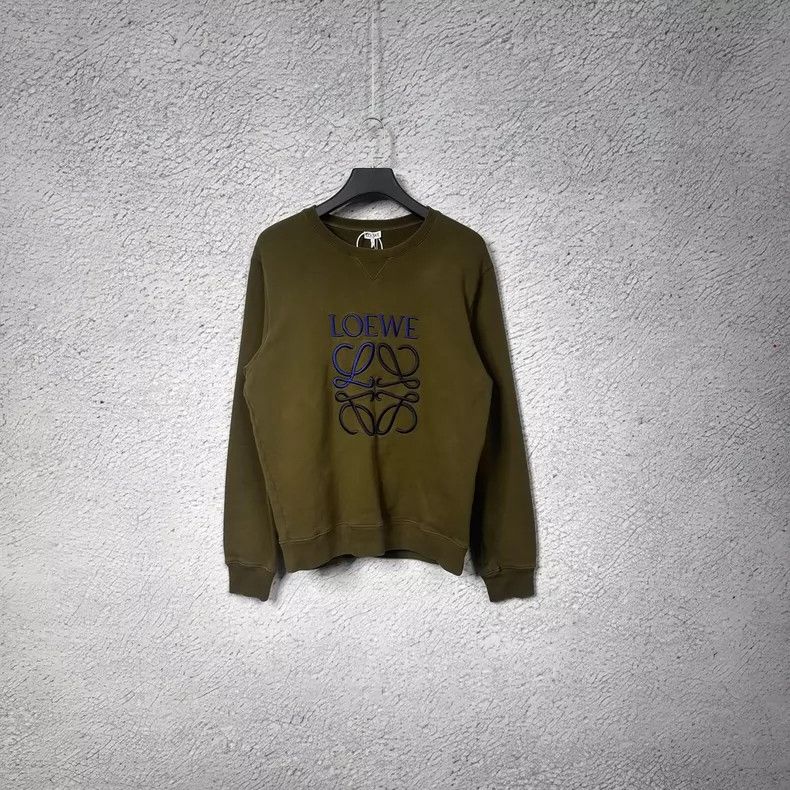 Loewe LOEWE Crew neck letter logo embroidery sports classic swea Size US L / EU 52-54 / 3 - 1 Thumbnail