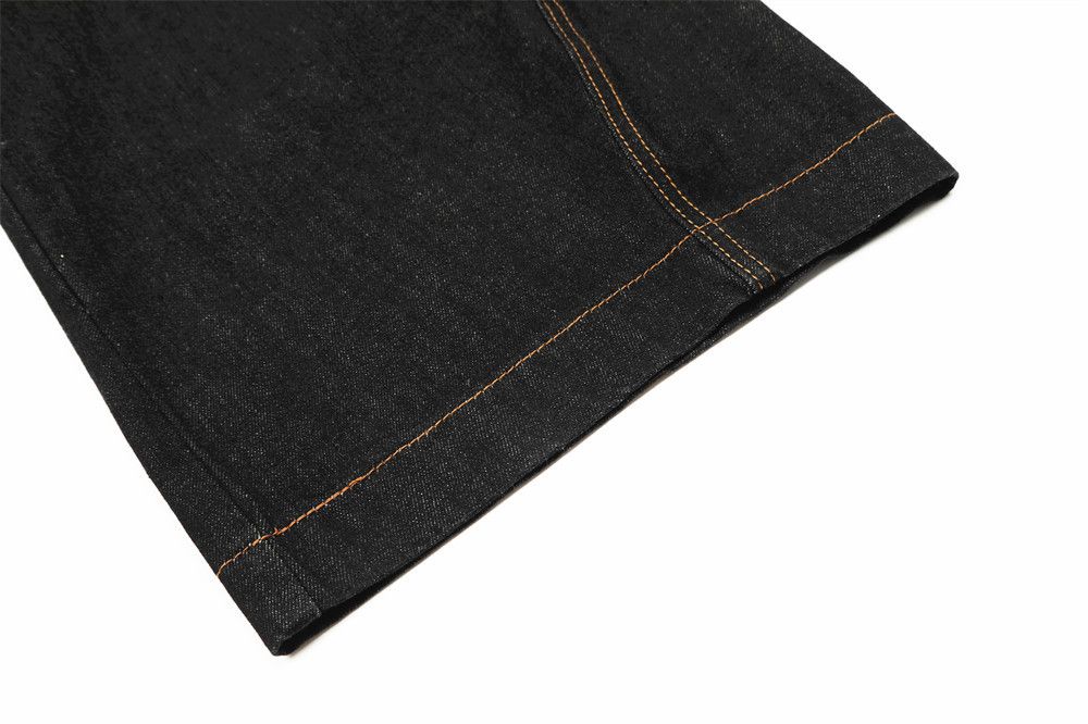 Vintage Men's vintage loose washed wide-leg belted jeans Size US 32 / EU 48 - 6 Thumbnail