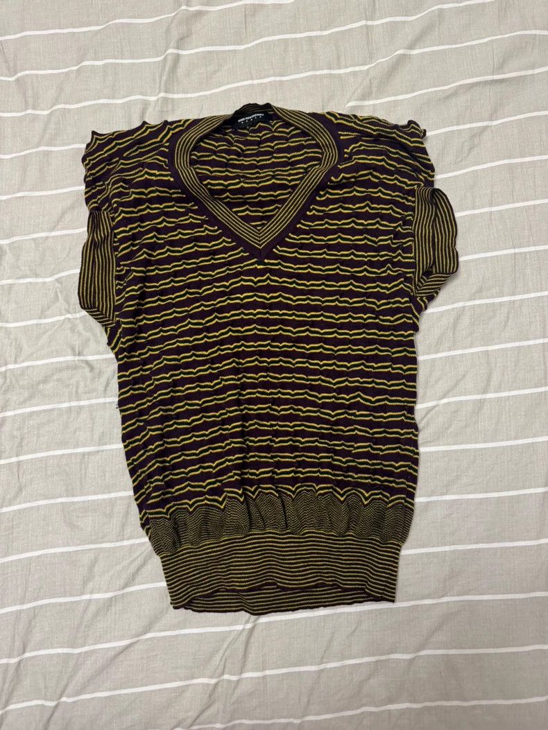 Kiko Kostadinov Kiko Kostadinov Size38 Knitted vest, size 38, with purple a Size US M / EU 48-50 / 2 - 3 Thumbnail