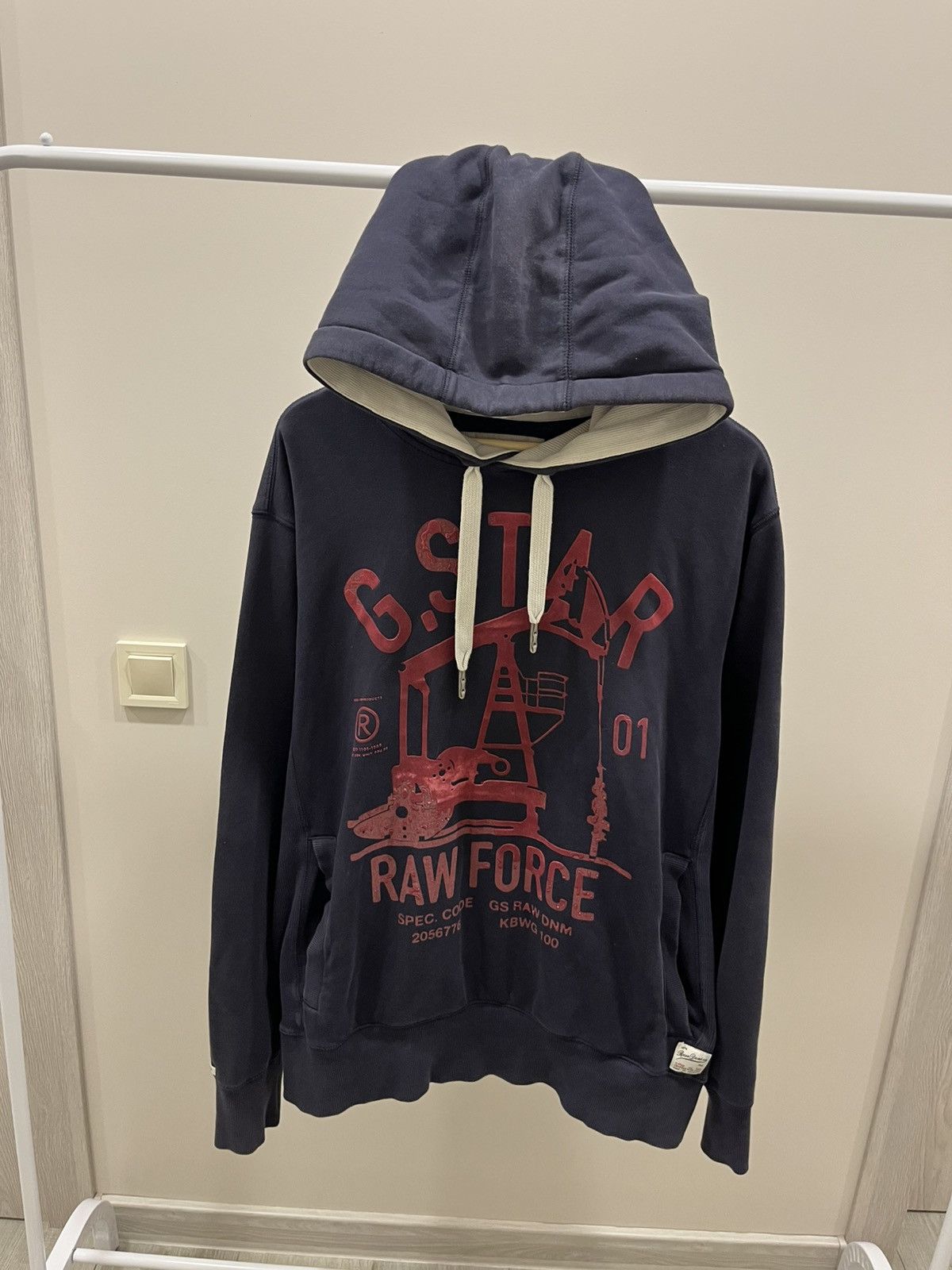 G-Star G Star Raw Hoodie Big Logo Streetwear Vintage Size US XXL / EU 58 / 5 - 1 Thumbnail