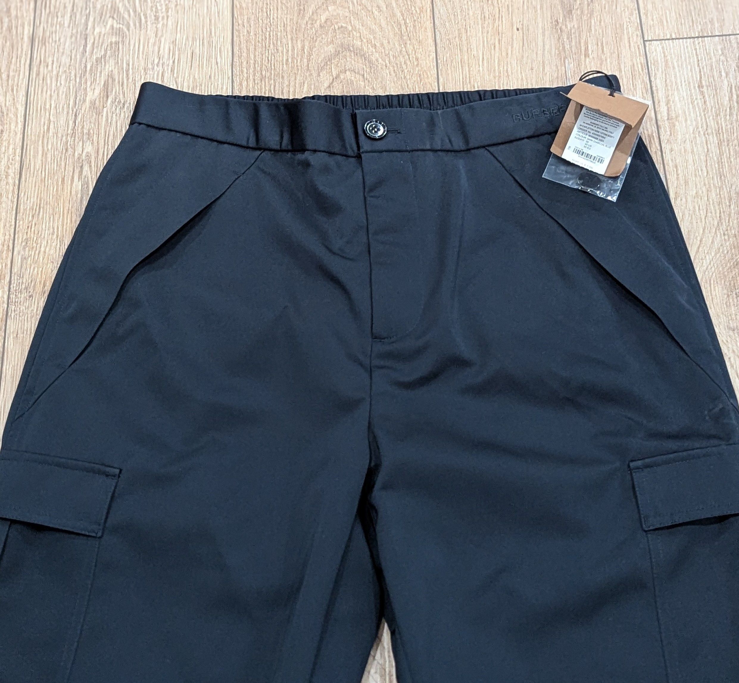 Burberry Burberry "Capleton" Wool Blend Pants Charcoal Blue 50 US 34 Size US 34 / EU 50 - 2 Thumbnail