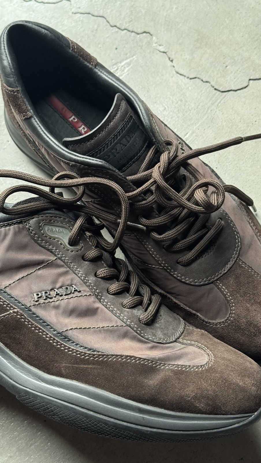 Prada Prada - Suede Nylon Rare! Size US 7.5 / EU 40-41 - 4 Thumbnail