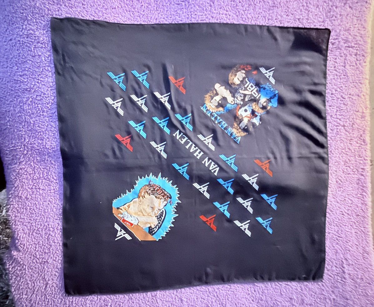 Other Vintage 80s Van Halen 1984 Smoking Cherub Bandana Size ONE SIZE - 1 Thumbnail