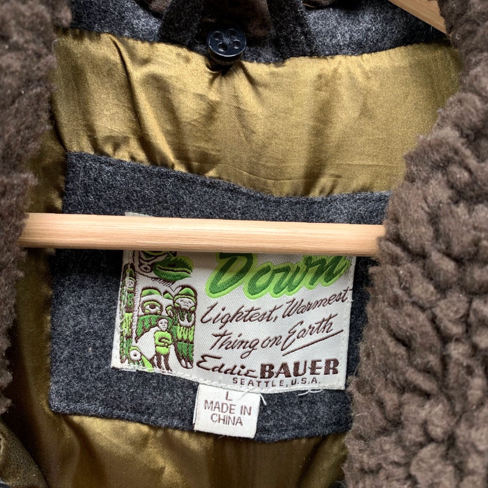 Eddie Bauer VINTAGE Eddie Bauer Down Wool Yukon Jacket Mens L Removable Sherpa Collar EB550 Jacket Size US L / EU 52-54 / 3 - 3 Thumbnail