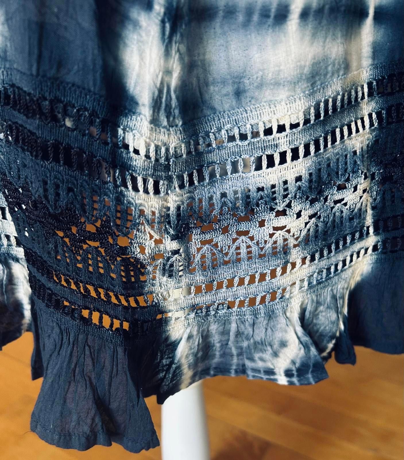 Other Stillwater Supply Co. Navy Tye Dye Cotton Babydoll Dress NWT Size S / US 4 / IT 40 - 7 Thumbnail
