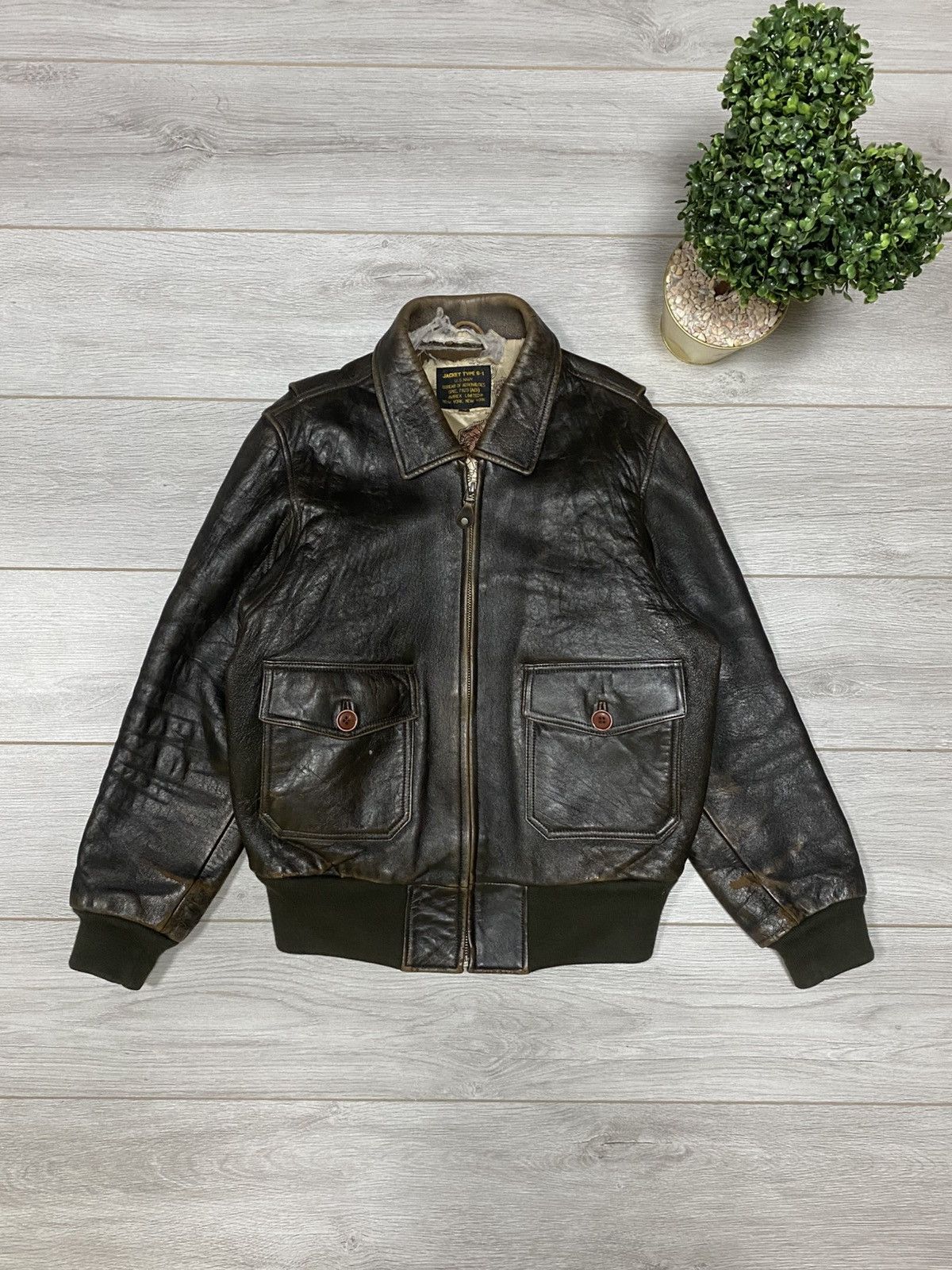 Avirex Vintage Avirex leather jacket Size US M / EU 48-50 / 2 - 2 Thumbnail