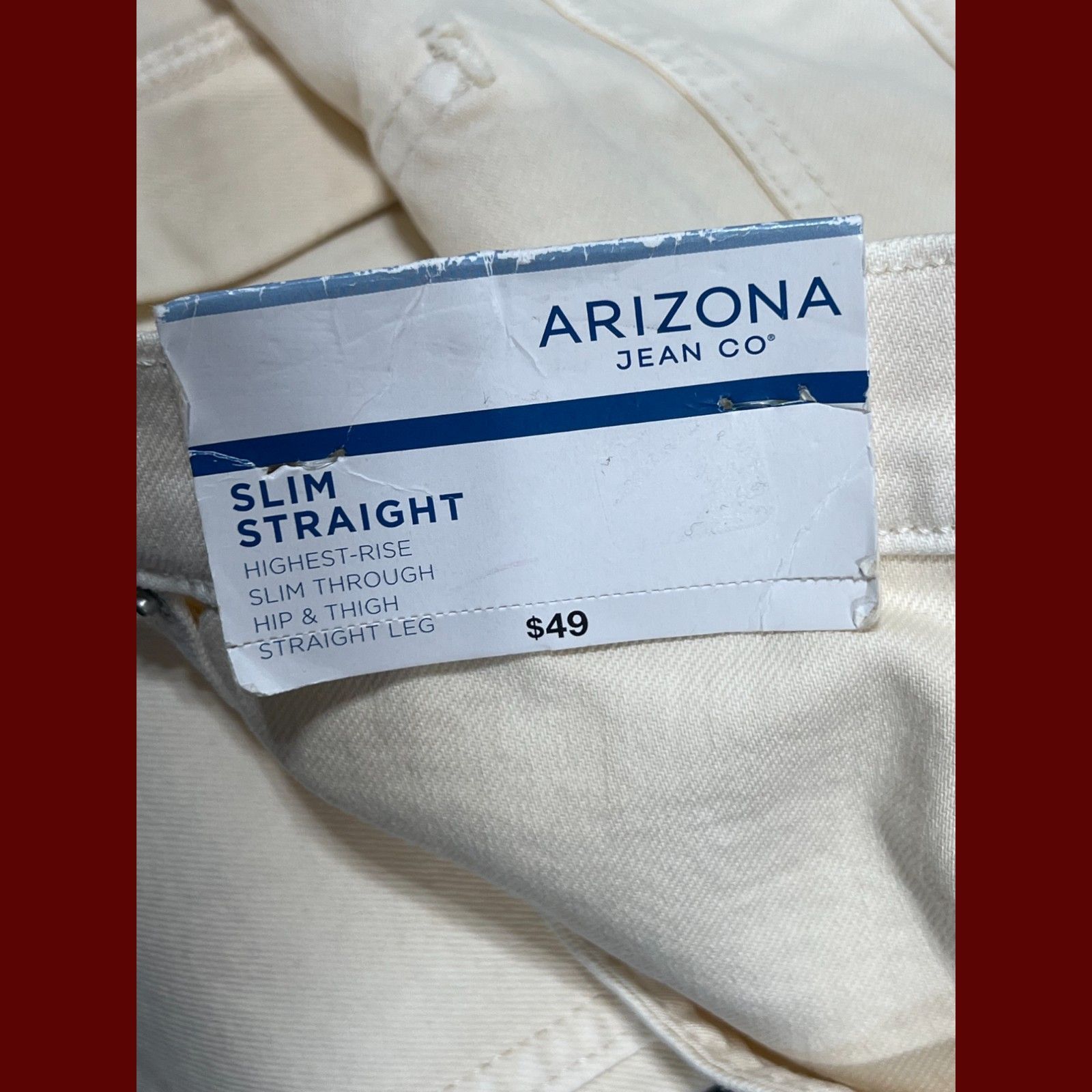Arizona Jean Co. Arizona - Women's Highest-Rise Slim Through Hip & Thigh- Str Size 38" / US 16 / IT 52 - 10 Thumbnail