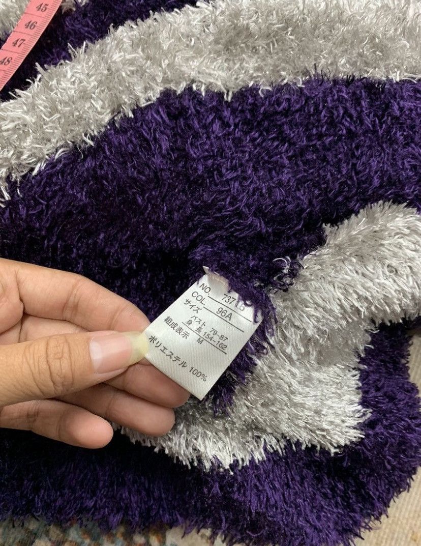 Japanese Brand Japanese Mohair Grunge Stripe Purpel Kurt Cobain Style Size US M / EU 48-50 / 2 - 5 Thumbnail