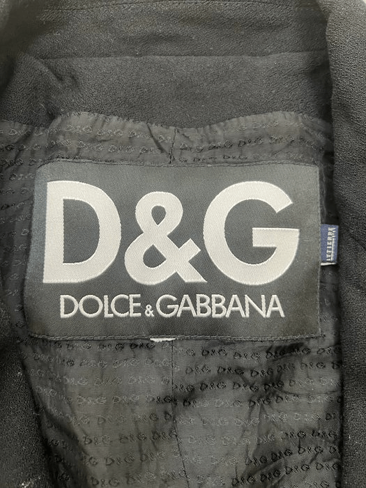 Dolce & Gabbana × Vintage Dolce & Gabbana Women's Black Coat – Made in Italy – Size M Size M / US 6-8 / IT 42-44 - 8 Thumbnail