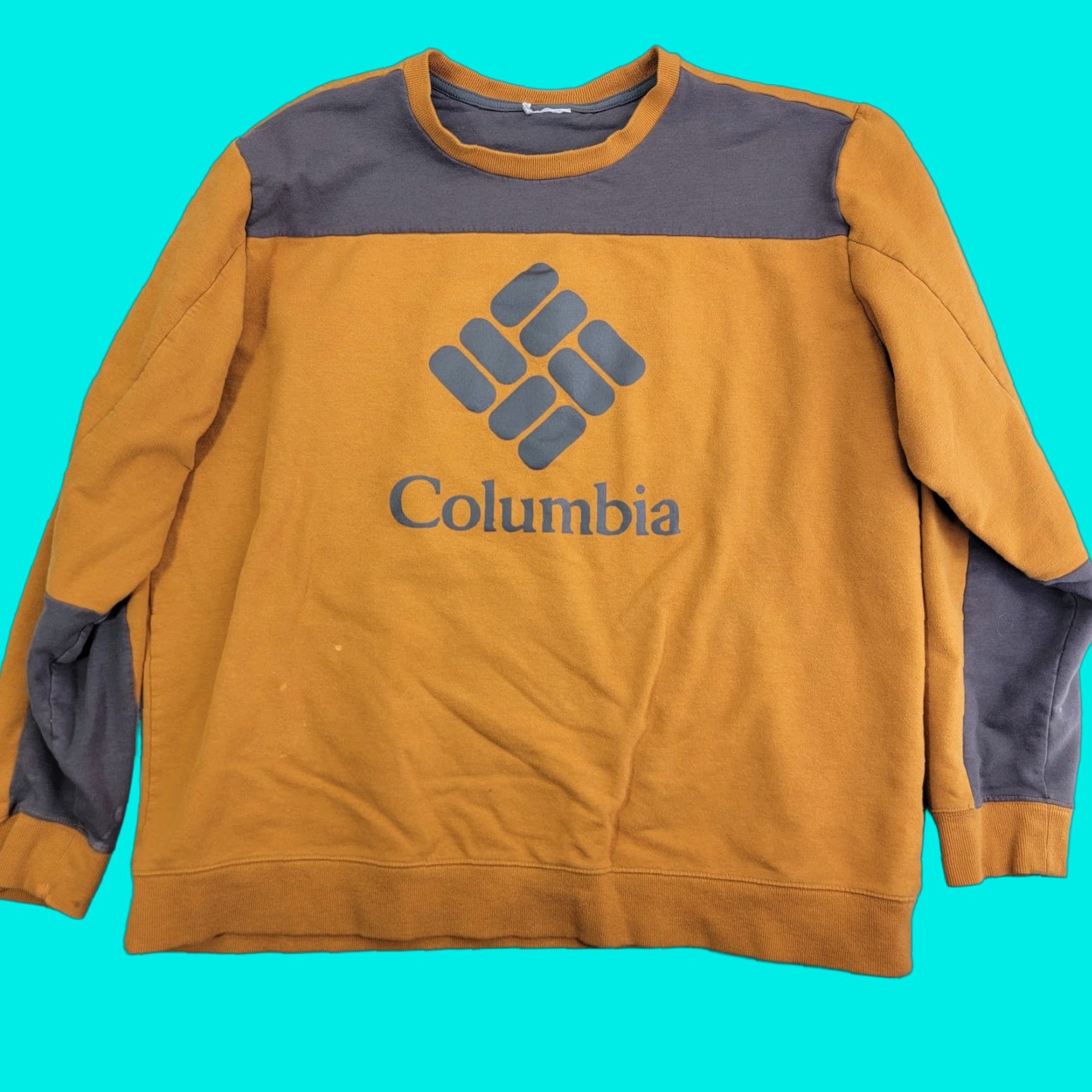 Logo 7 Columbia Sweatshirt Mens XL Brown Gray Crewneck Pullover Logo Outdoors Casual Size US XL / EU 56 / 4 - 1 Thumbnail