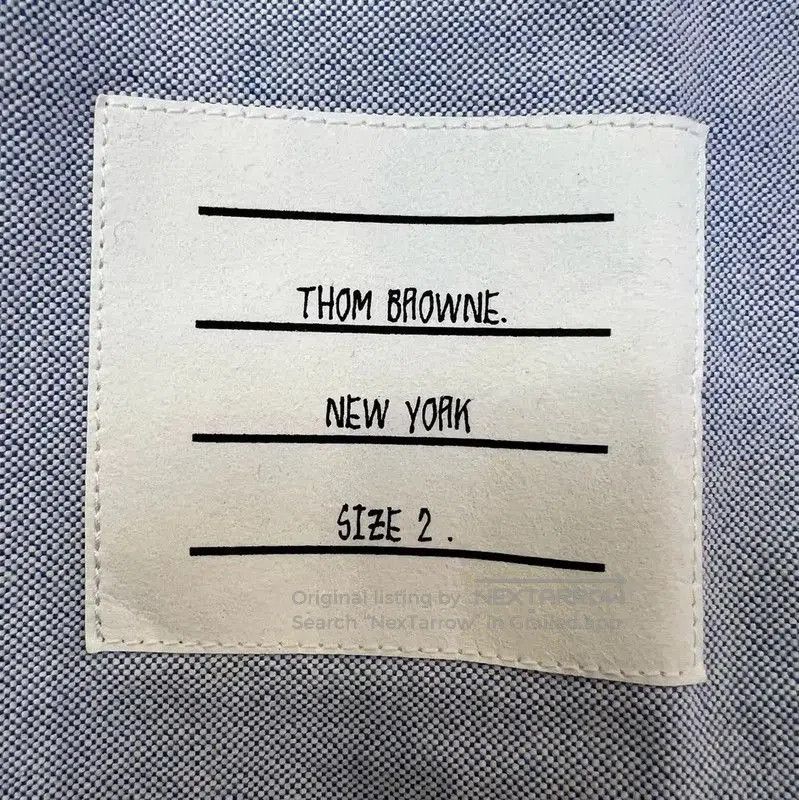 Thom Browne Thom Browne Blue Cotton Short Sleeve Shirt . Size M / US 6-8 / IT 42-44 - 5 Thumbnail