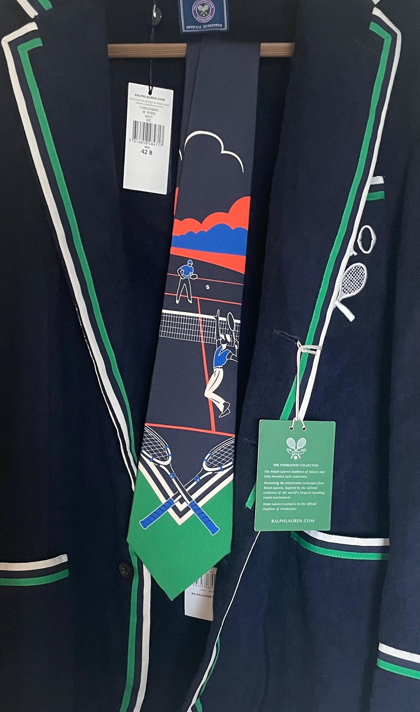 Polo Ralph Lauren Polo Ralph Lauren - Wimbledon Silk Tie Tennis Match - OS Size ONE SIZE - 4 Thumbnail