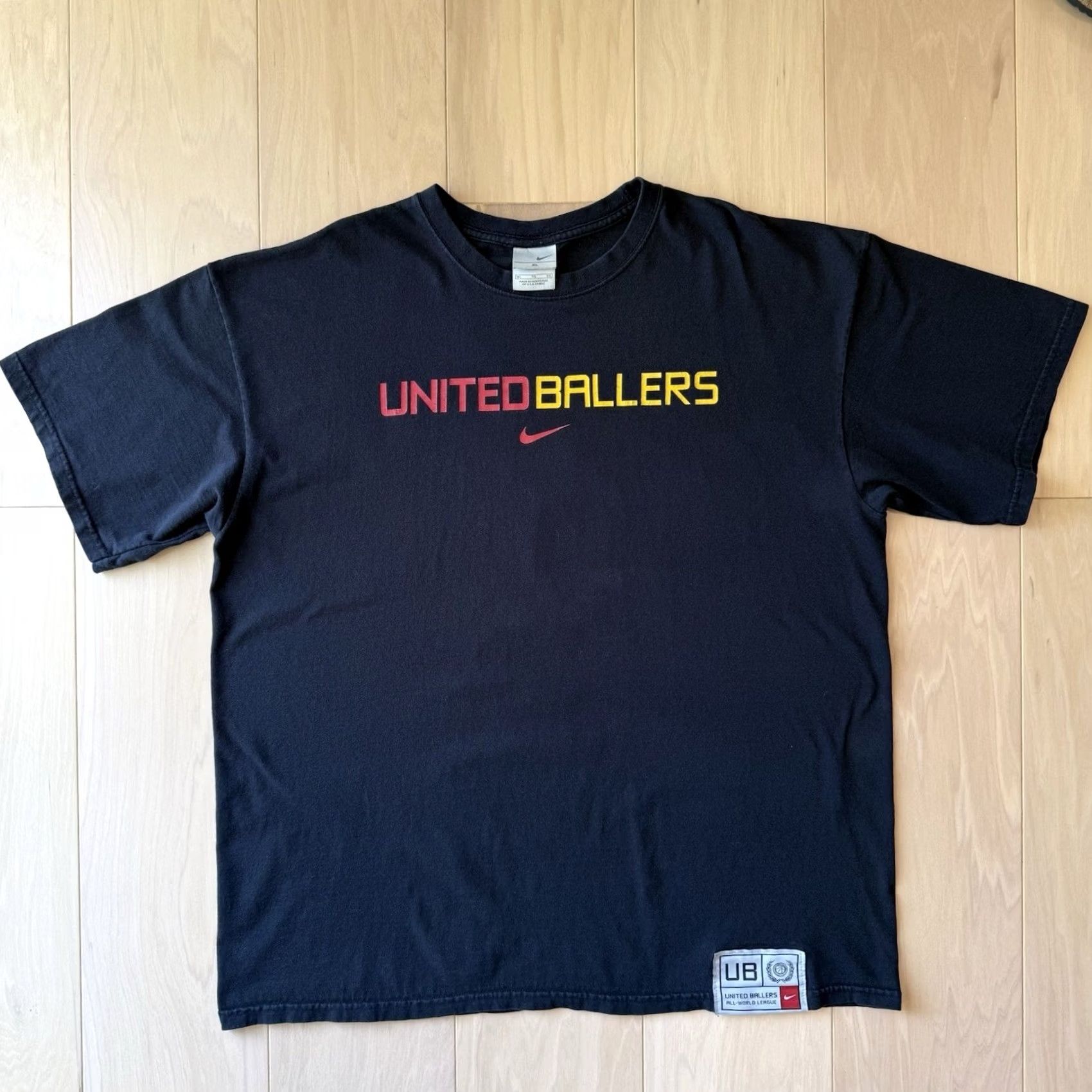 Nike Vintage Nike United Ballers Black Y2K Basketball Lebron Kobe Swoosh XL Shirt Size US XL / EU 56 / 4 - 2 Thumbnail