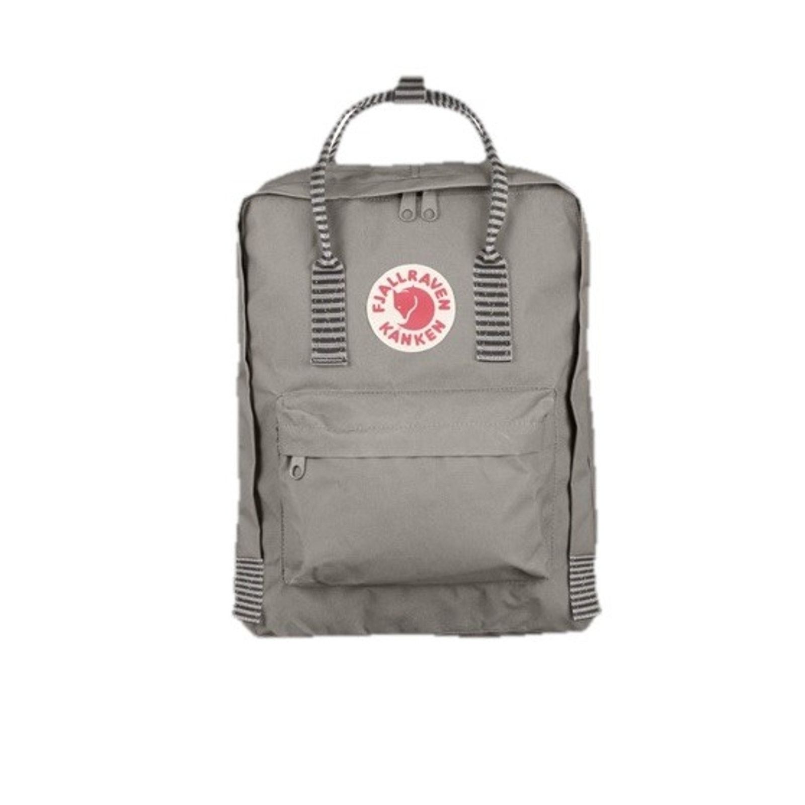 Fjallraven Fjällräven Kånken Backpack Mini Gray Striped School Travel Size ONE SIZE - 1 Thumbnail