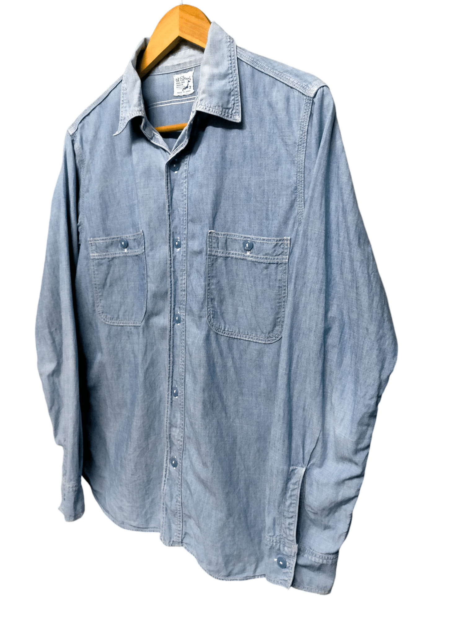 Orslow Made in japan Orslow Chambry Shirt Button ups Size US M / EU 48-50 / 2 - 2 Thumbnail