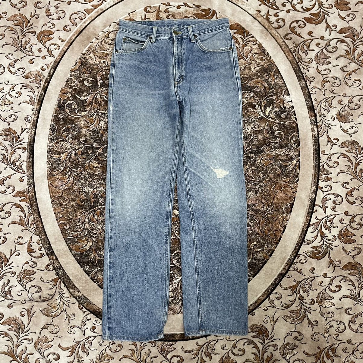 Lee 🔥Vintage Lee Riders Stoned Washed Ripped Distress Denim Size US 30 / EU 46 - 1 Thumbnail