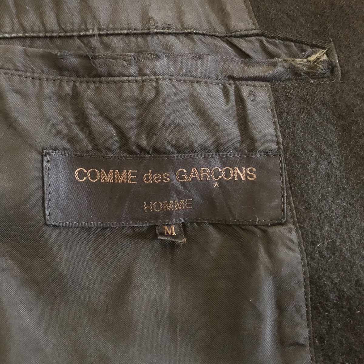 Comme des Garcons × Comme des Garcons Homme CDG Homme Wool Zipper Long Coat Jacket Size US M / EU 48-50 / 2 - 11 Thumbnail