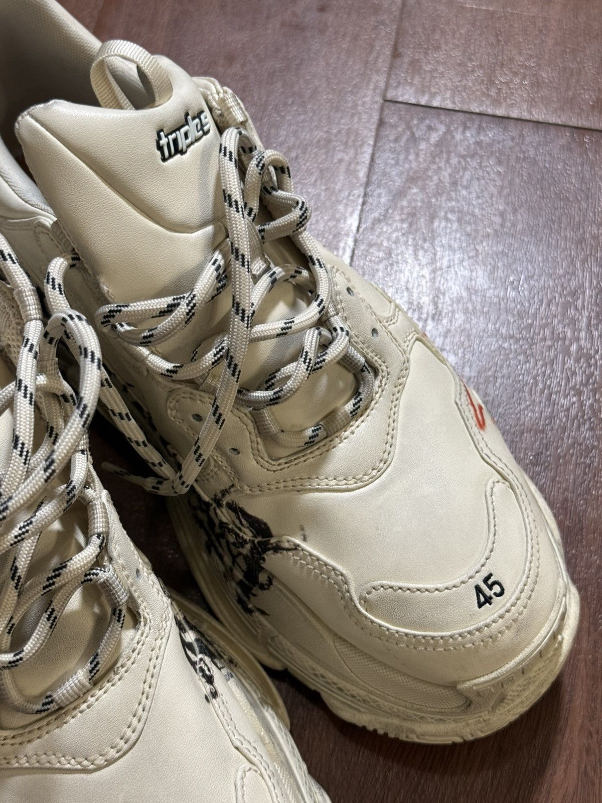 Balenciaga Balenciaga Triple S Diy Metal Shoes size 45 Size US 12 / EU 45 - 6 Thumbnail