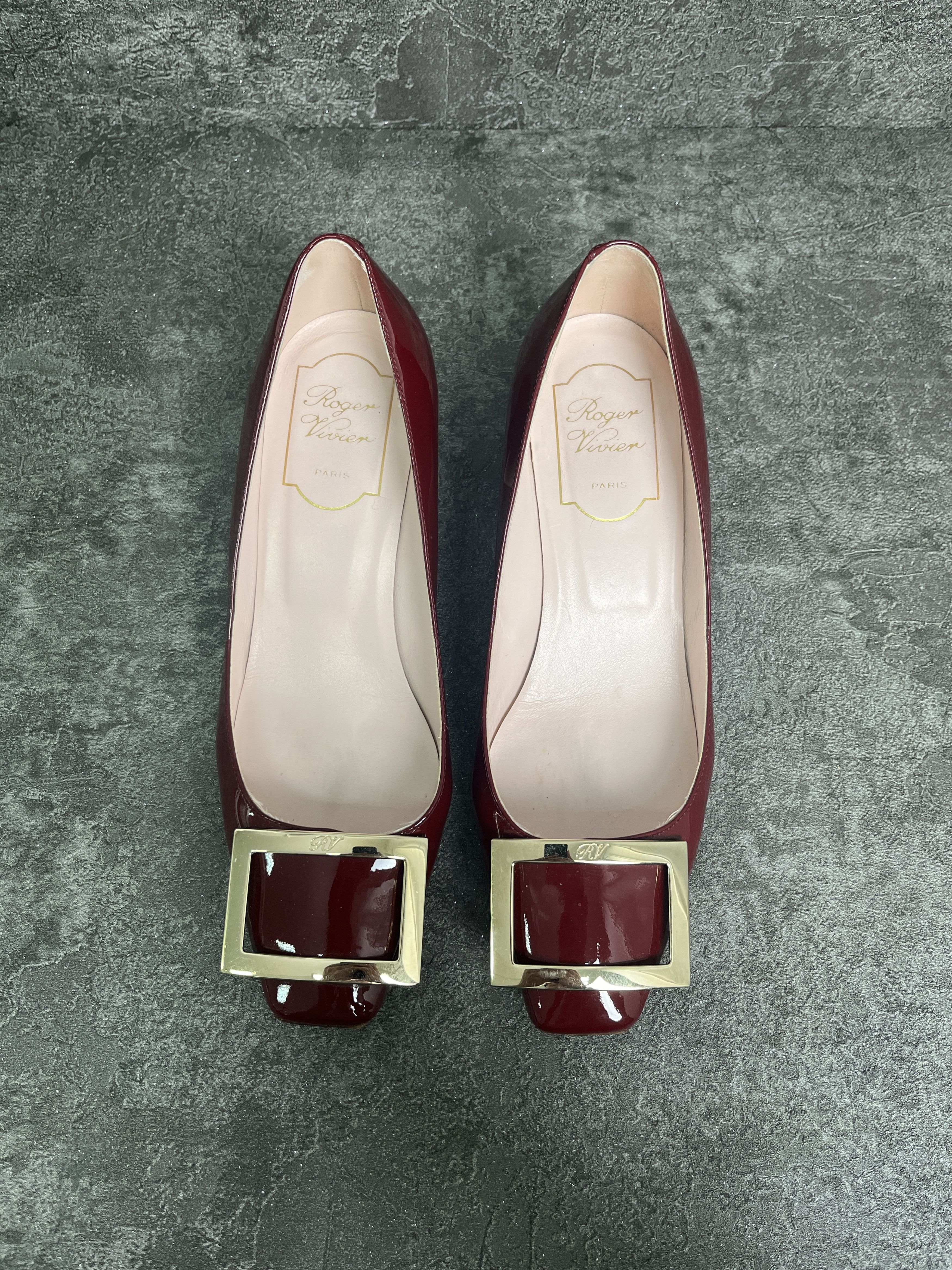 Roger Vivier Roger Vivier Burgundy Patent Pumps Size US 6 / IT 36 - 5 Thumbnail
