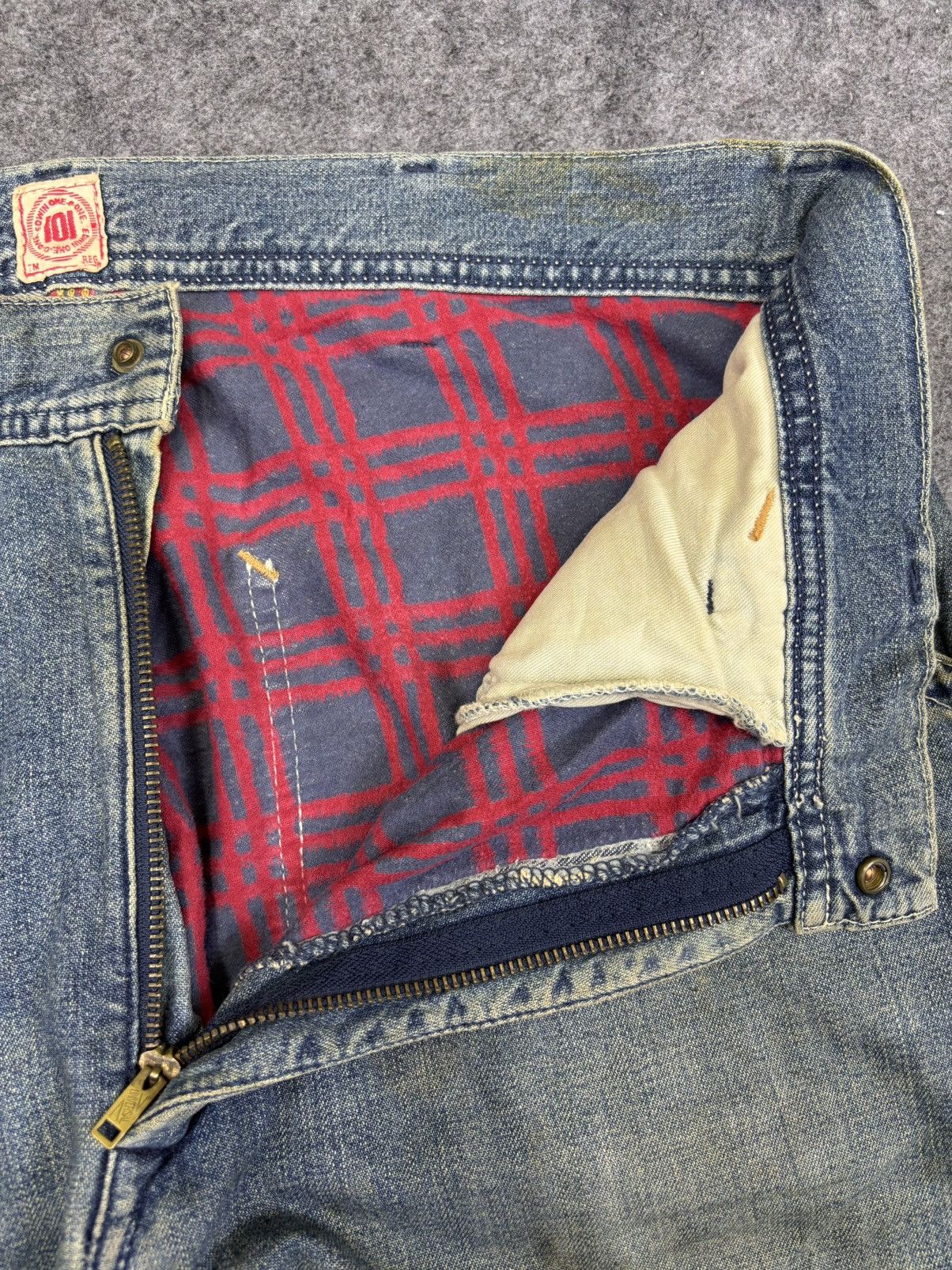 Edwin 💥BAGGY💥Vintage Dirty Edwin Carpenter Jeans F939 Size US 34 / EU 50 - 10 Thumbnail