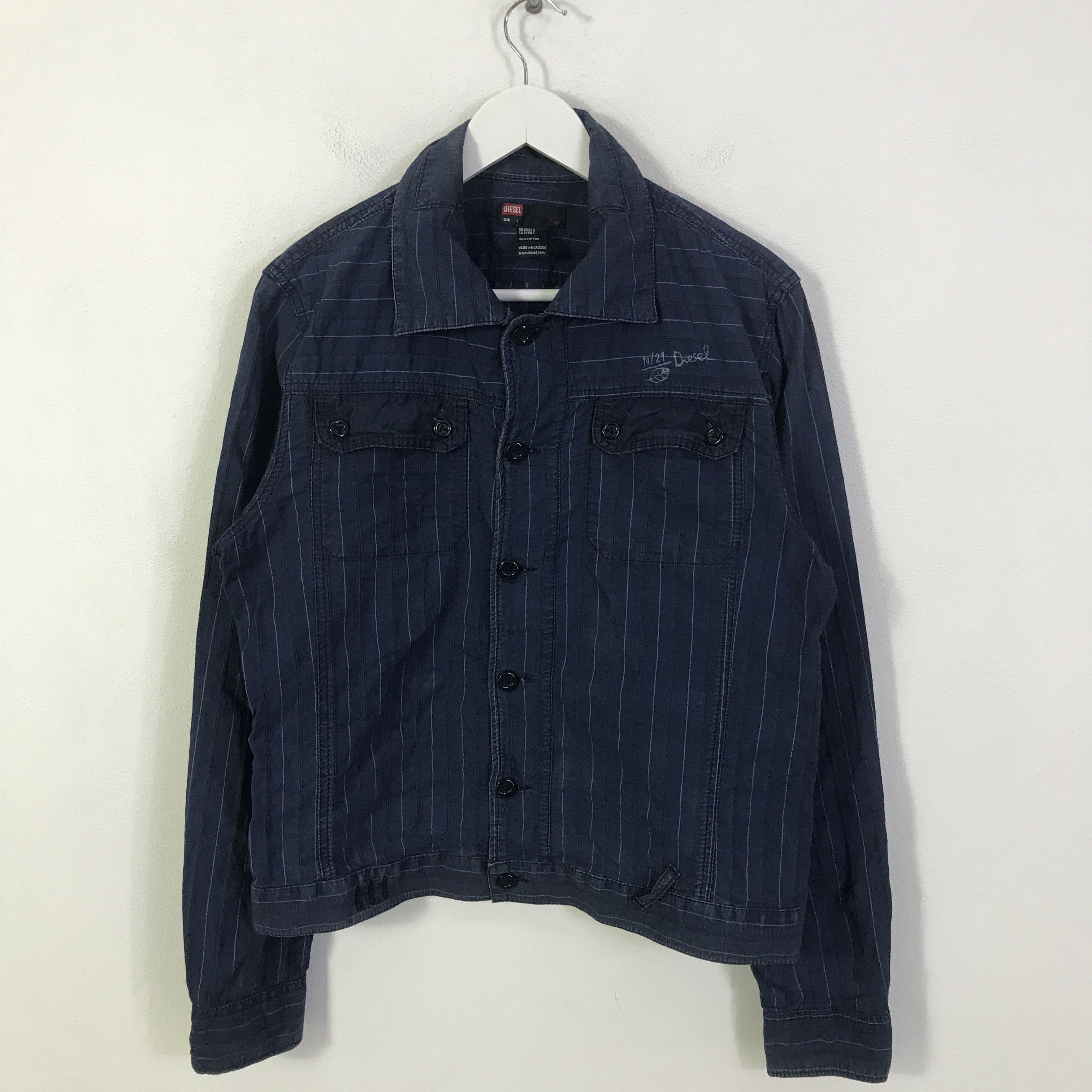 Diesel Diesel Indigo button ups jacket K125B8 Size US L / EU 52-54 / 3 - 1 Thumbnail
