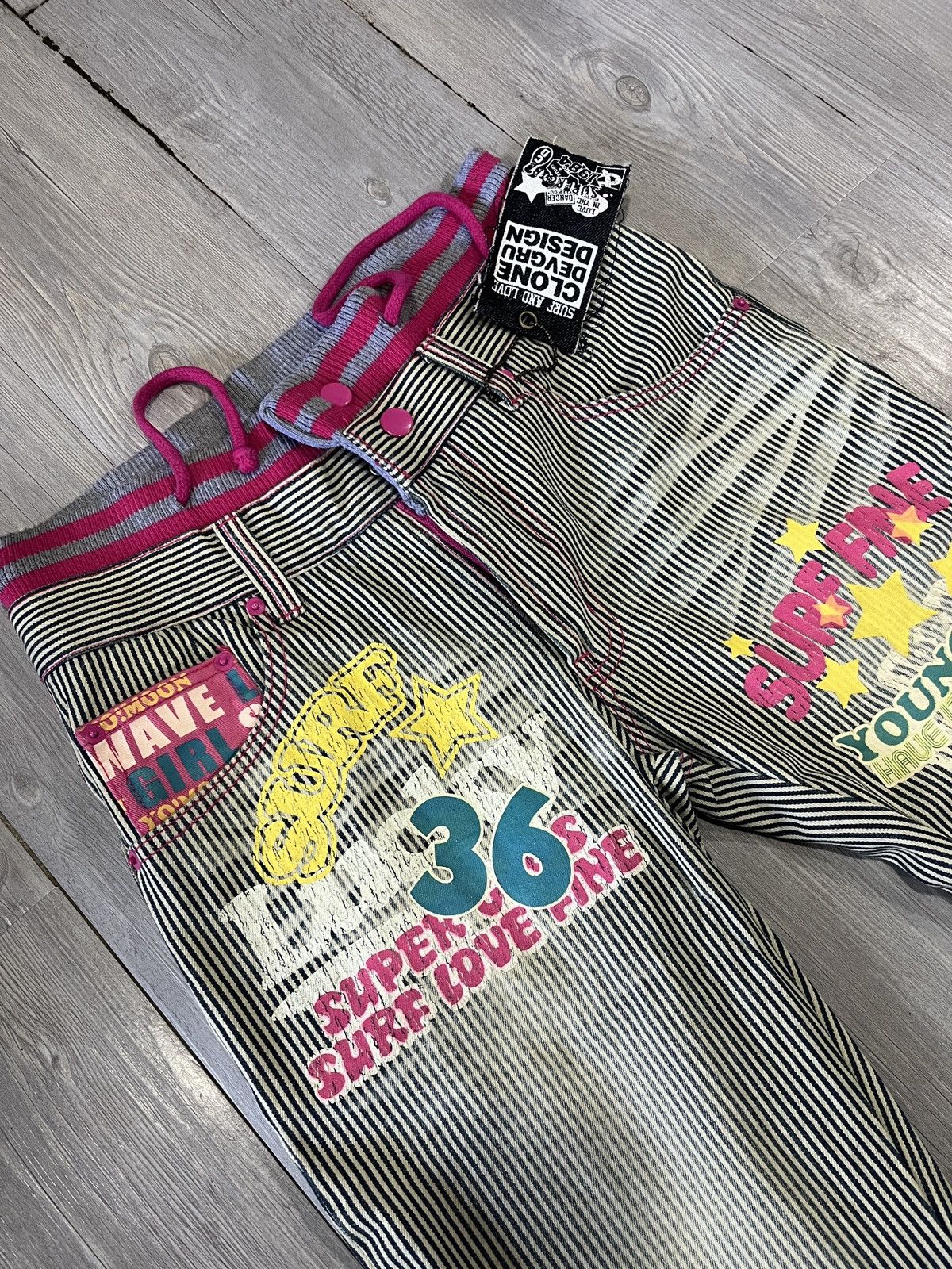 Japanese Brand Vintage Double waist Surf clone devgru design Size US 30 / EU 46 - 3 Thumbnail