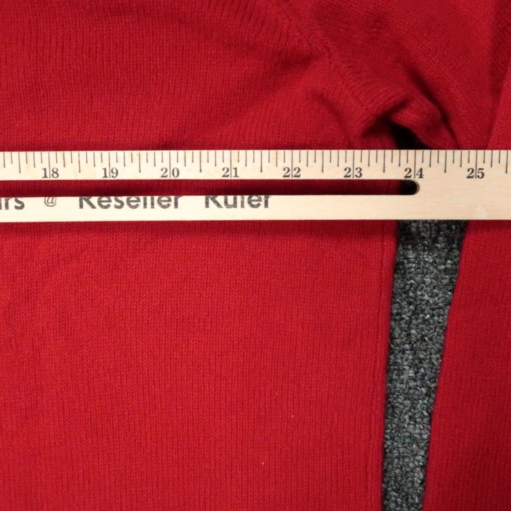 Polo Ralph Lauren Polo Ralph Lauren Pullover Shirt Mens XL Red Wool Lambswool V Neck Knit Italian Yarn Size US XL / EU 56 / 4 - 6 Thumbnail