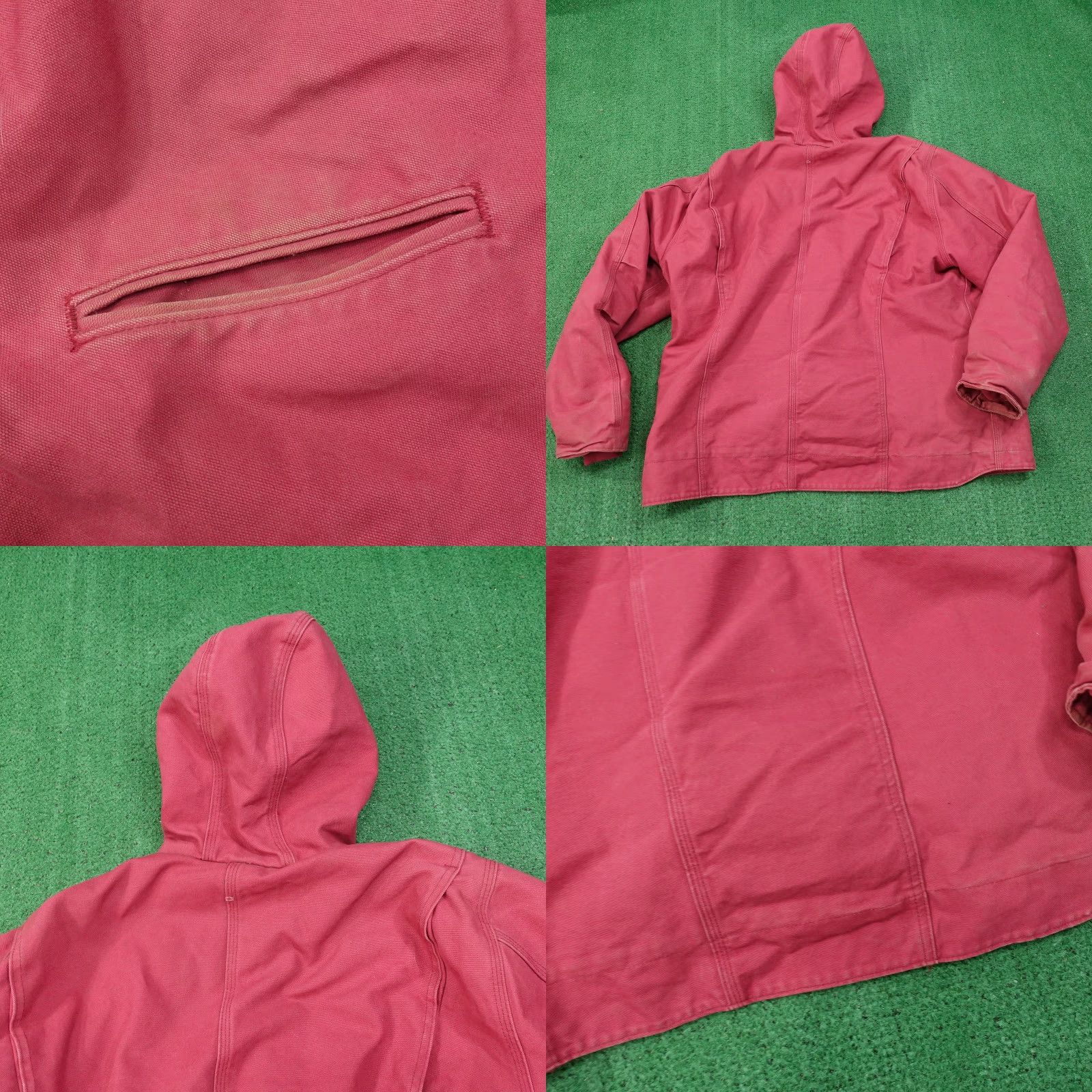 Carhartt VINTAGE Carhartt Sierra Jacket Bomber Hoodie Adult 2XL Red Sherpa Lined Casual Women's Size XXL / US 16-18 / IT 52-54 - 8 Thumbnail