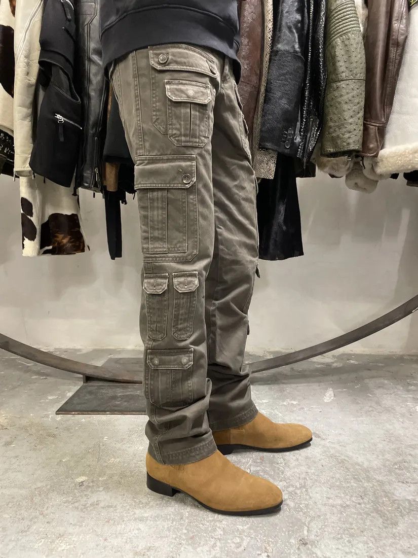 Dolce & Gabbana × Vintage SS2008 Dolce & Gabbana Multi Pockets Cargo Olive Pants Size US 30 / EU 46 - 3 Thumbnail
