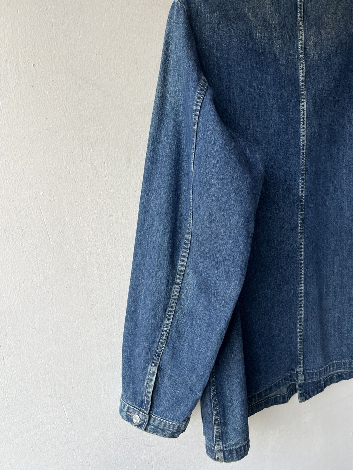 45rpm Archive 45rpm NMD Ocean Blue Patina Denim Chore Jacket Size US XL / EU 56 / 4 - 17 Thumbnail