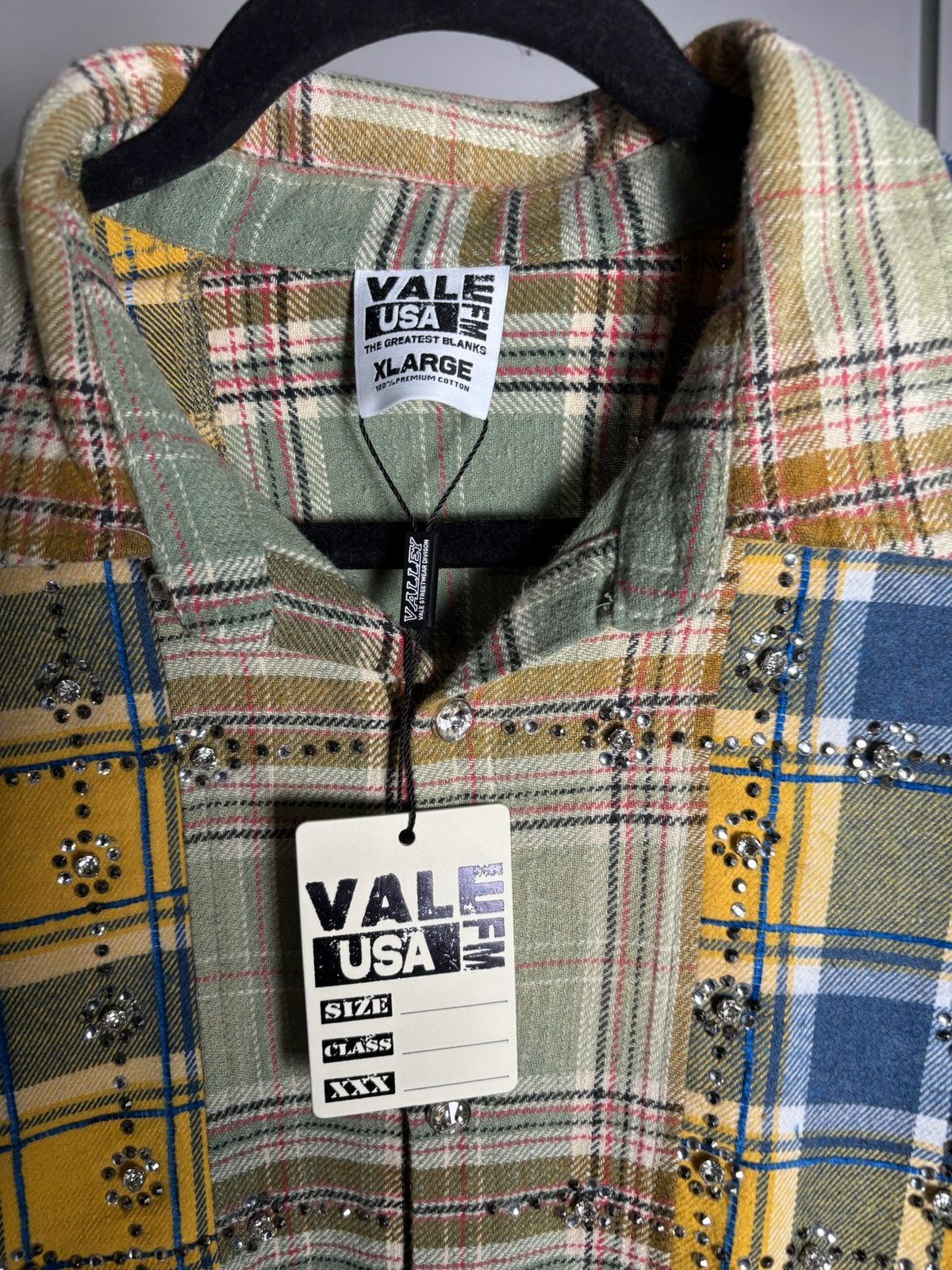 Vale Vale Forever Earth Day Flannel 'Green/Patchwork' Size US XL / EU 56 / 4 - 4 Thumbnail