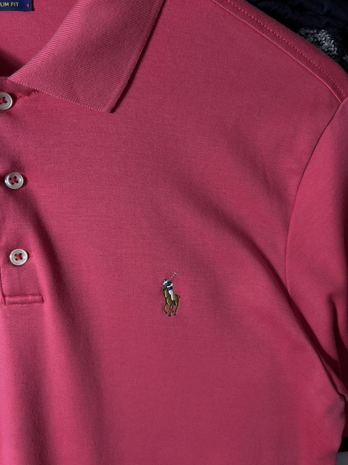 Polo Ralph Lauren 💗 Polo Ralph Lauren Slim Fit Polo Shirt Pink Size M Size US M / EU 48-50 / 2 - 4 Thumbnail