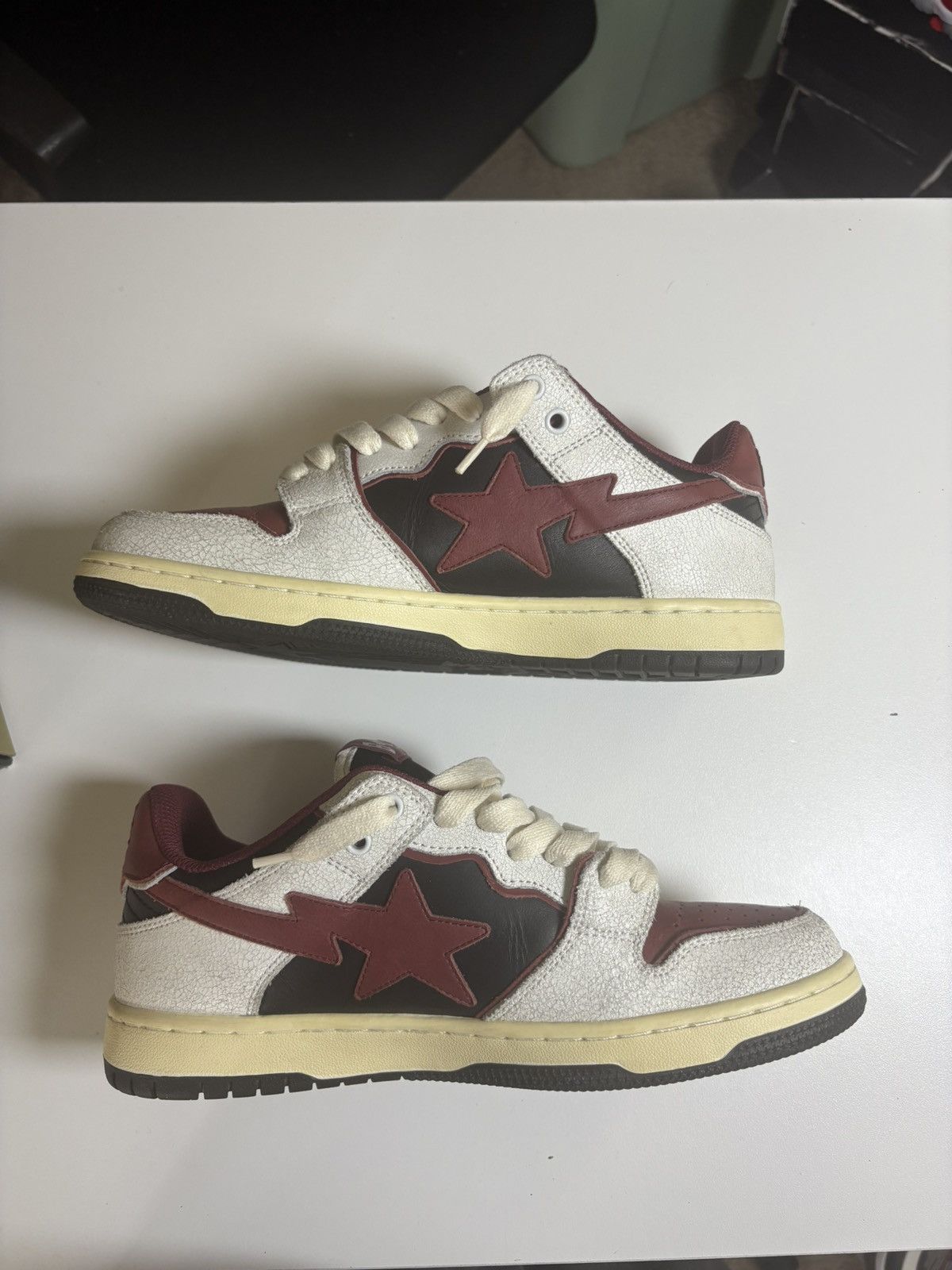 Bape A Bathing Ape Sk8 Sta #4 sneakers in red Size US 8 / EU 41 - 3 Thumbnail